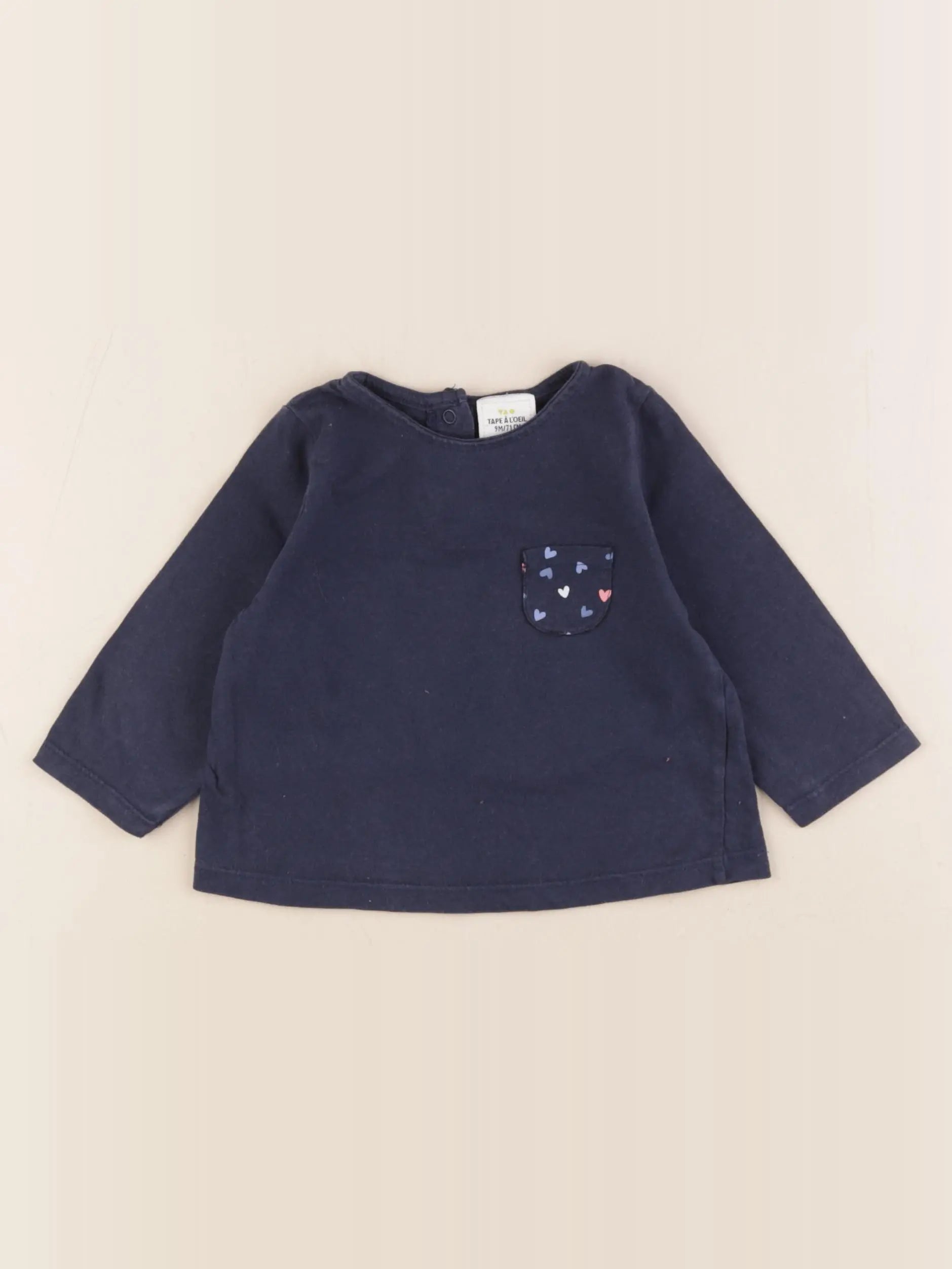 Tape à l'oeil - tee-shirt bleu - 9 mois