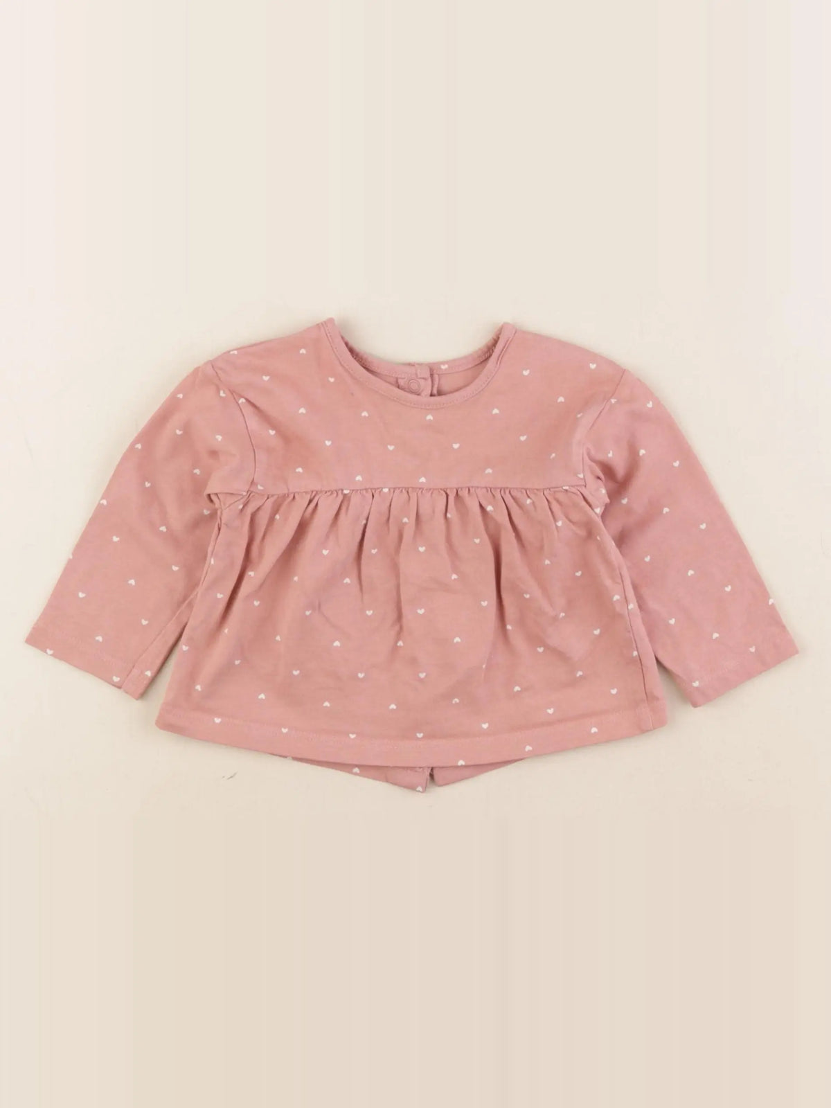 Vertbaudet - tee-shirt rose - 6 mois