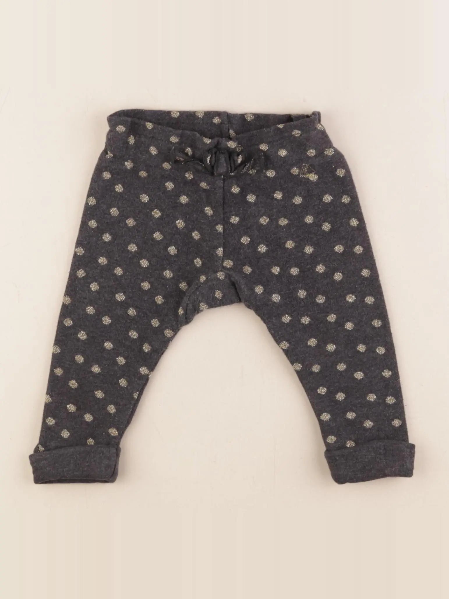 Petit Bateau - sarouel gris - 6 mois