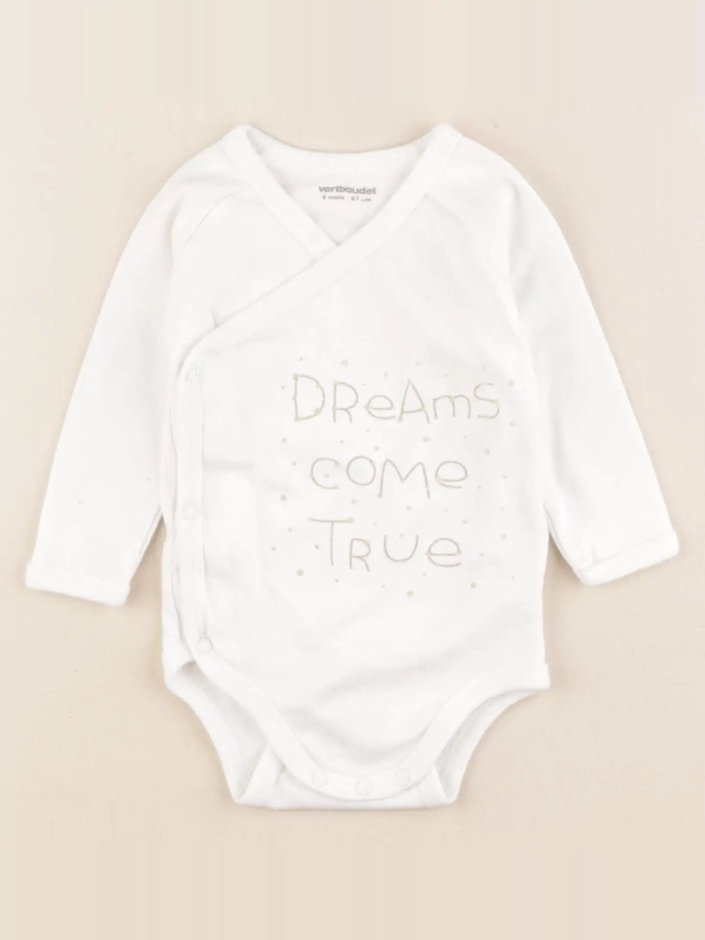 Vertbaudet - body blanc - 6 mois