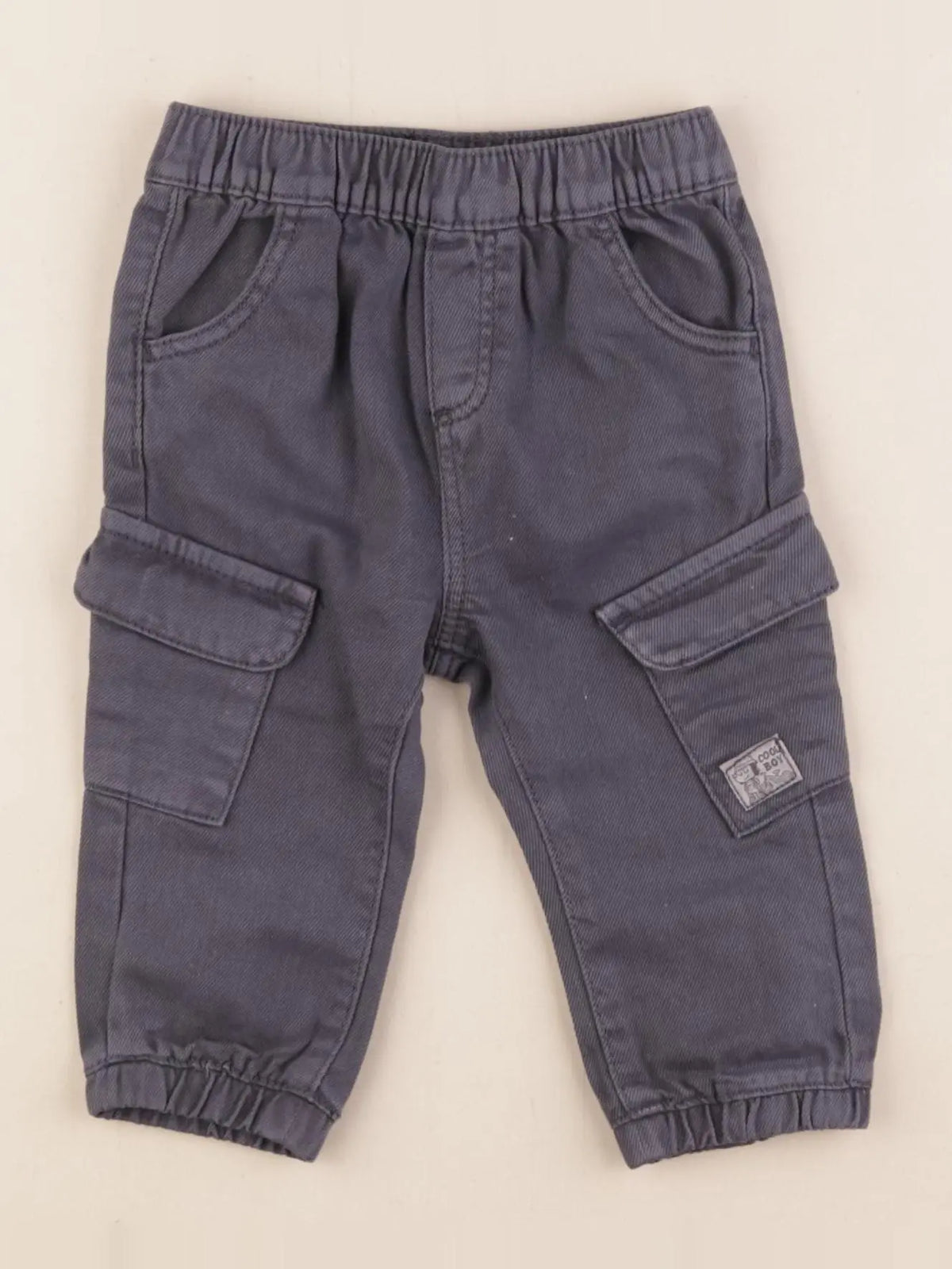 Vertbaudet - pantalon gris - 9 mois