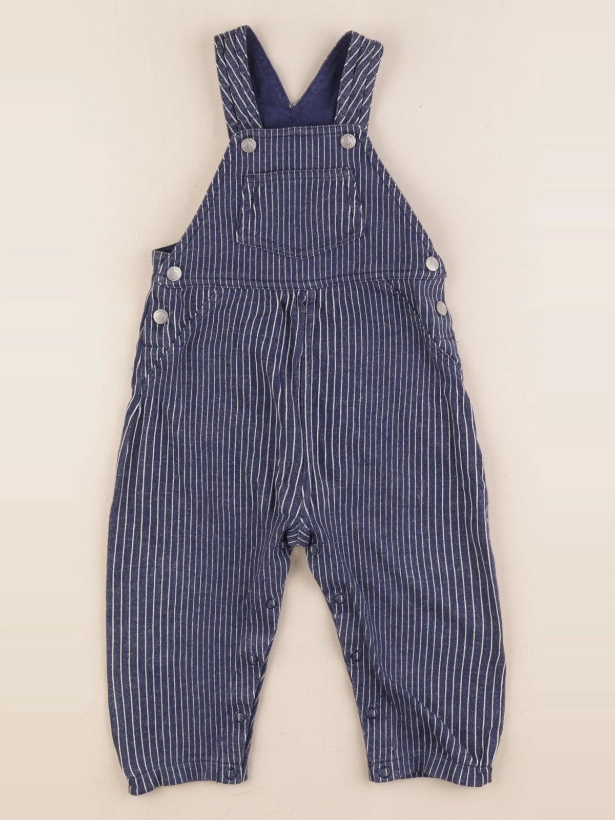 Petit Bateau - salopette bleu - 12 mois