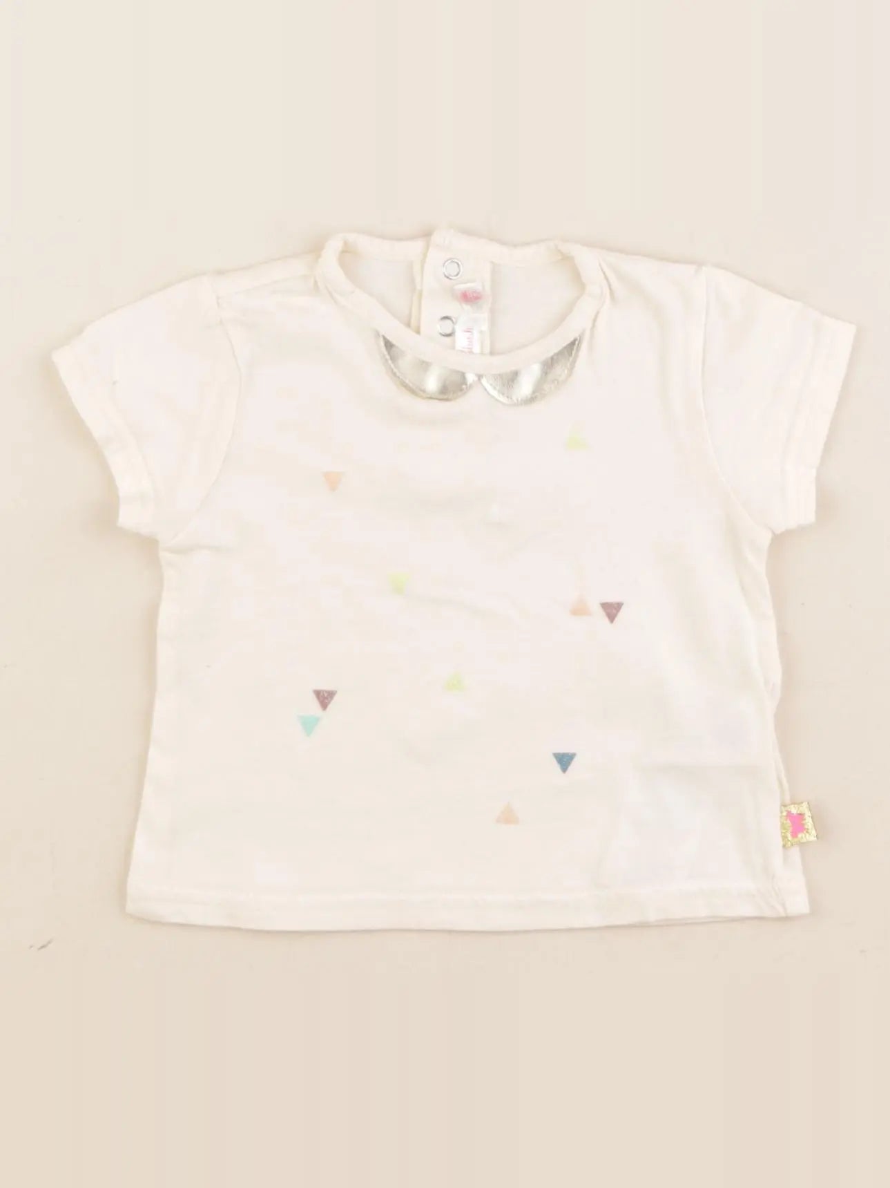 Billie Blush - tee-shirt beige, or - 6 mois