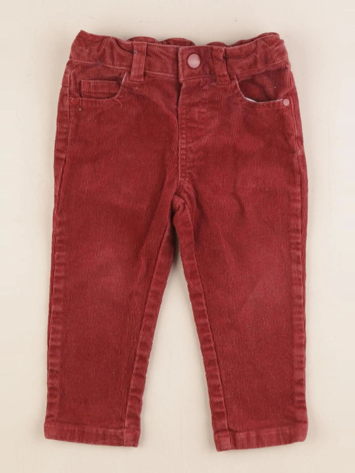 Boutchou - pantalon rouge - 12 mois