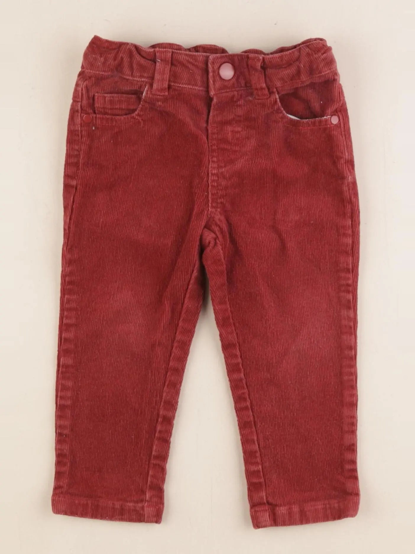 Boutchou - pantalon rouge - 12 mois