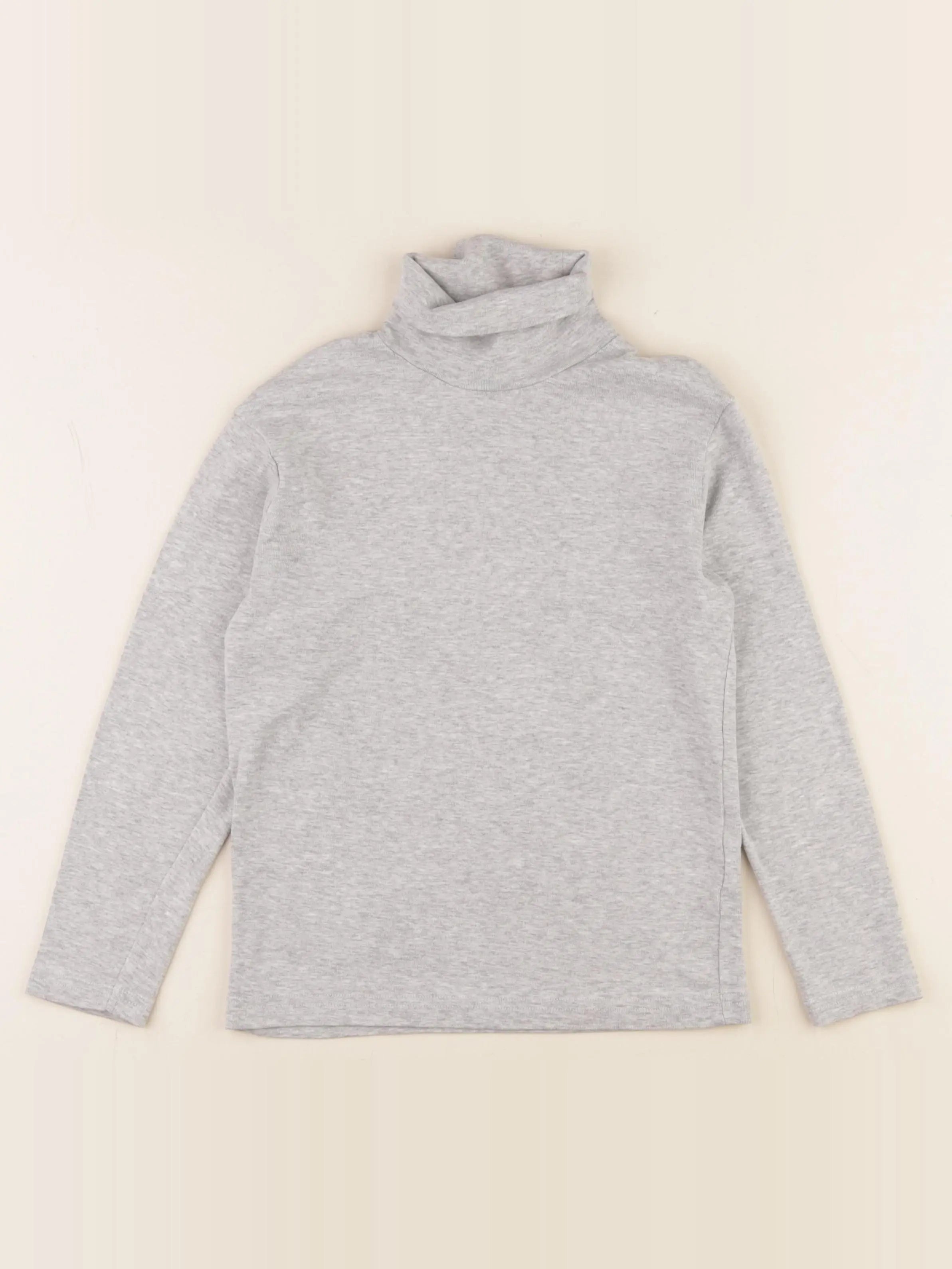 Vertbaudet - sous-pull gris - 8 ans