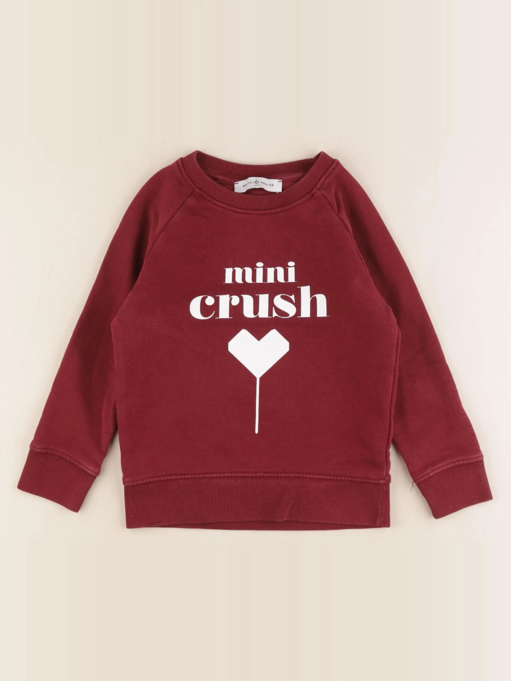 Envie de Fraise - sweat rouge - 4 ans