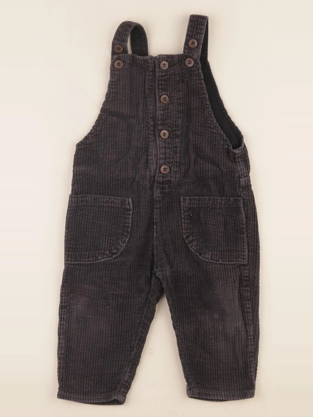Zara - salopette gris - 12/18 mois