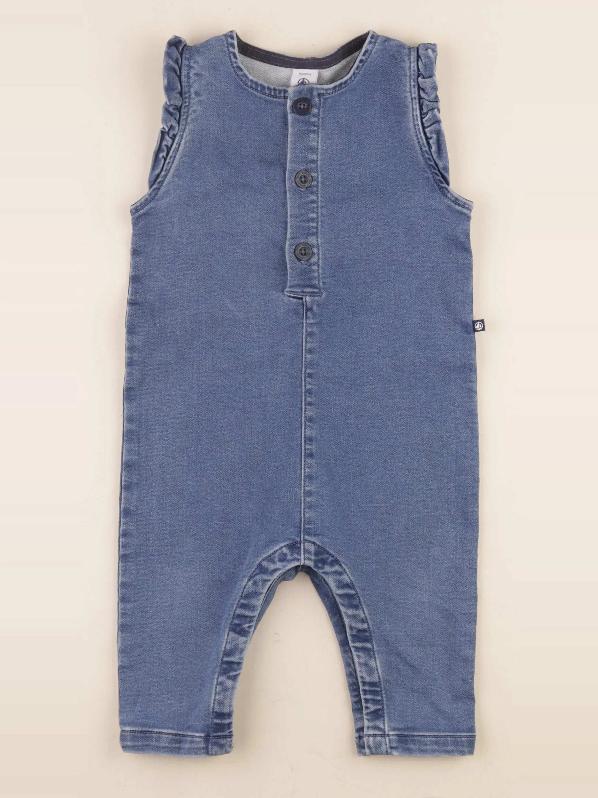 Petit Bateau - combinaison bleu - 18 mois