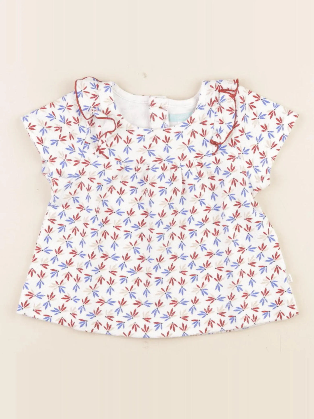 Obaïbi - tee-shirt multicolore - 12 mois