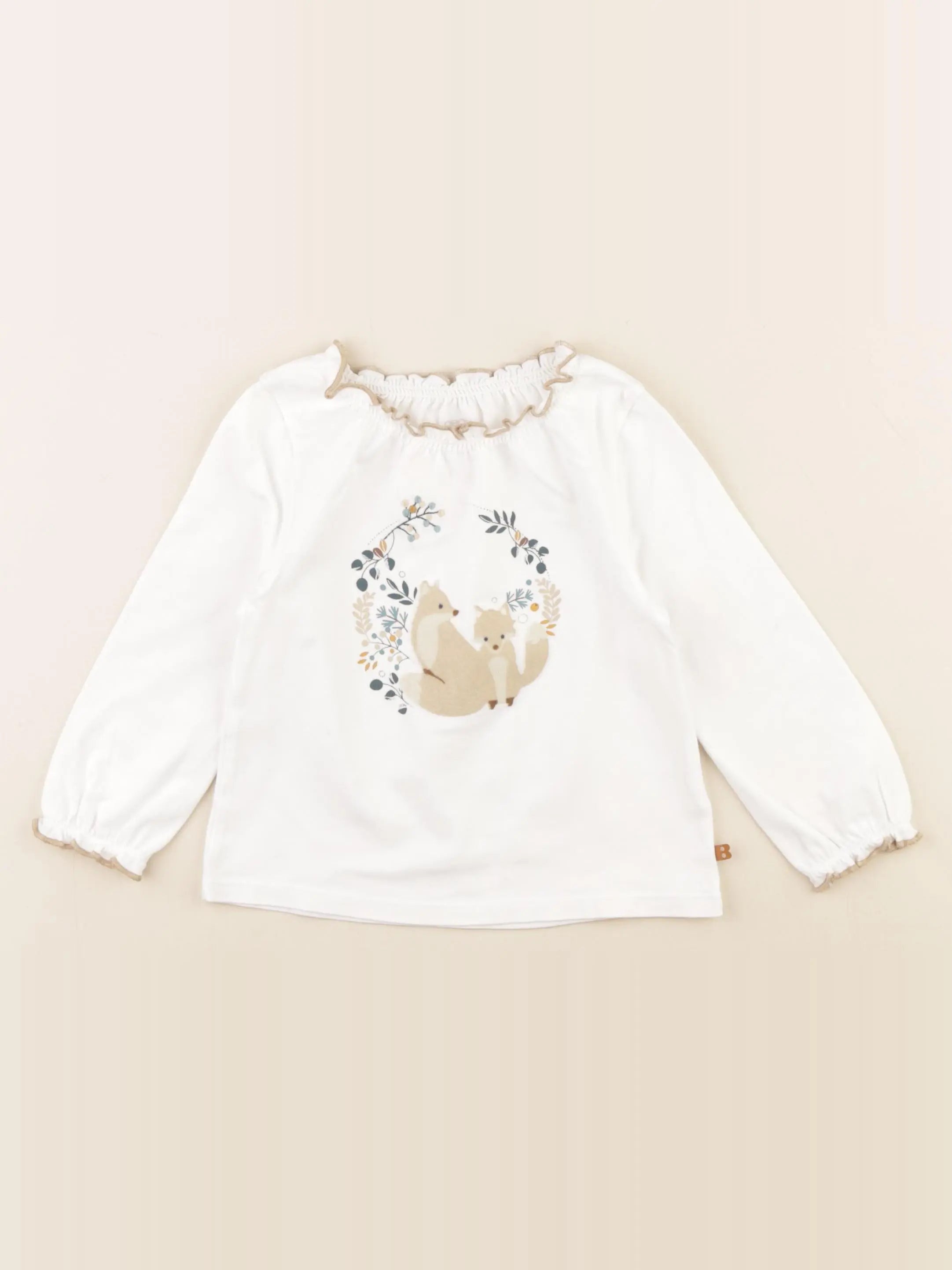 Obaïbi - tee-shirt blanc - 18 mois