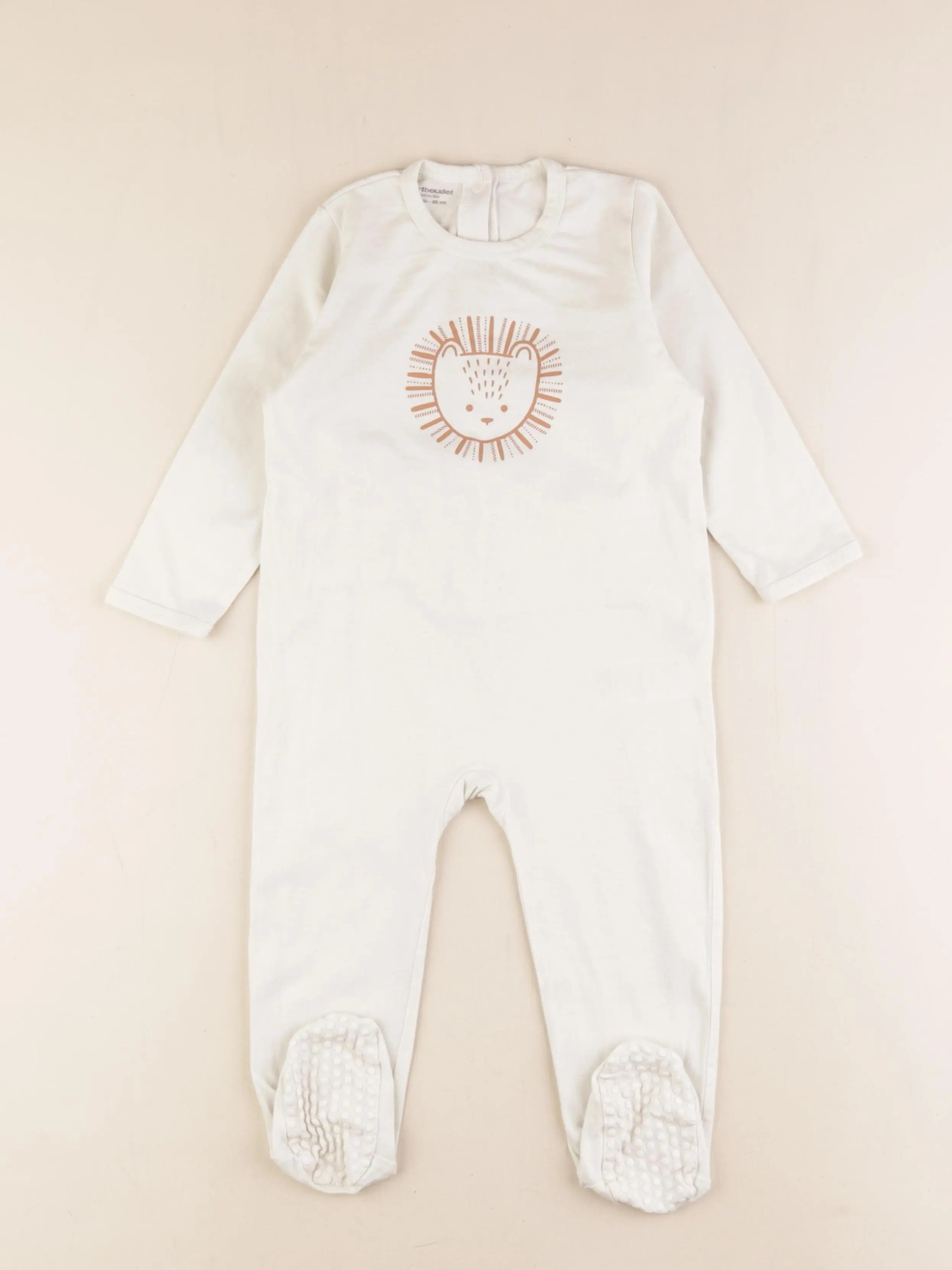 Vertbaudet - pyjama coton blanc - 24 mois