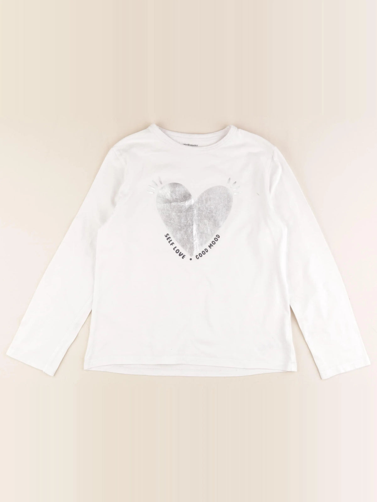 Vertbaudet - tee-shirt blanc - 10 ans