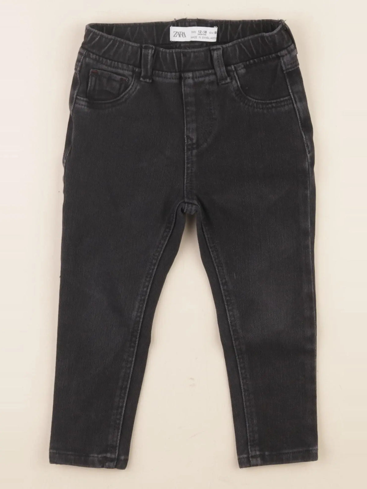 Zara - jegging noir - 12/18 mois