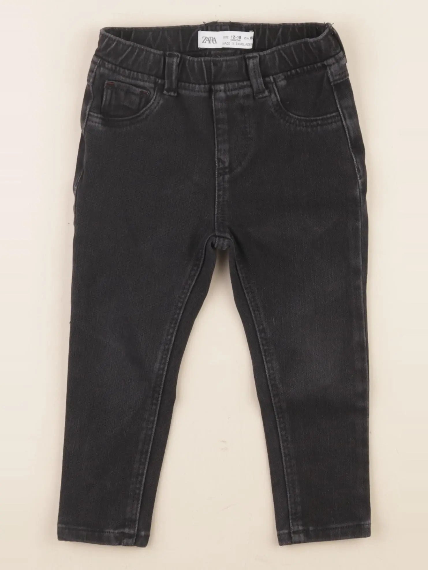 Zara - jegging noir - 12/18 mois
