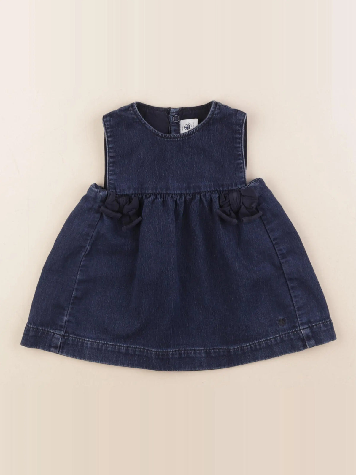 Petit Bateau - robe bleu - 6 mois