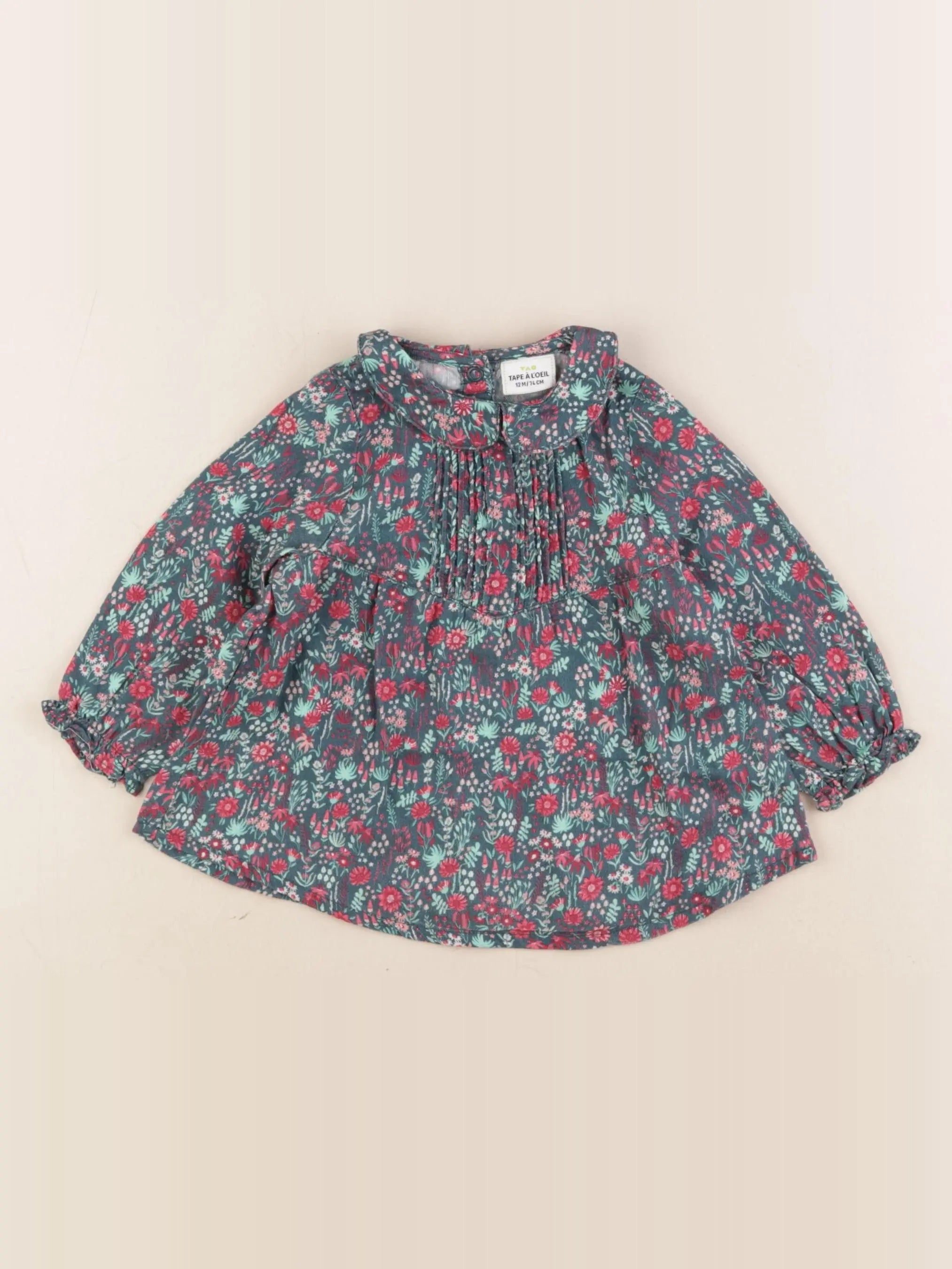 Tape à l'oeil - blouse multicolore - 12 mois