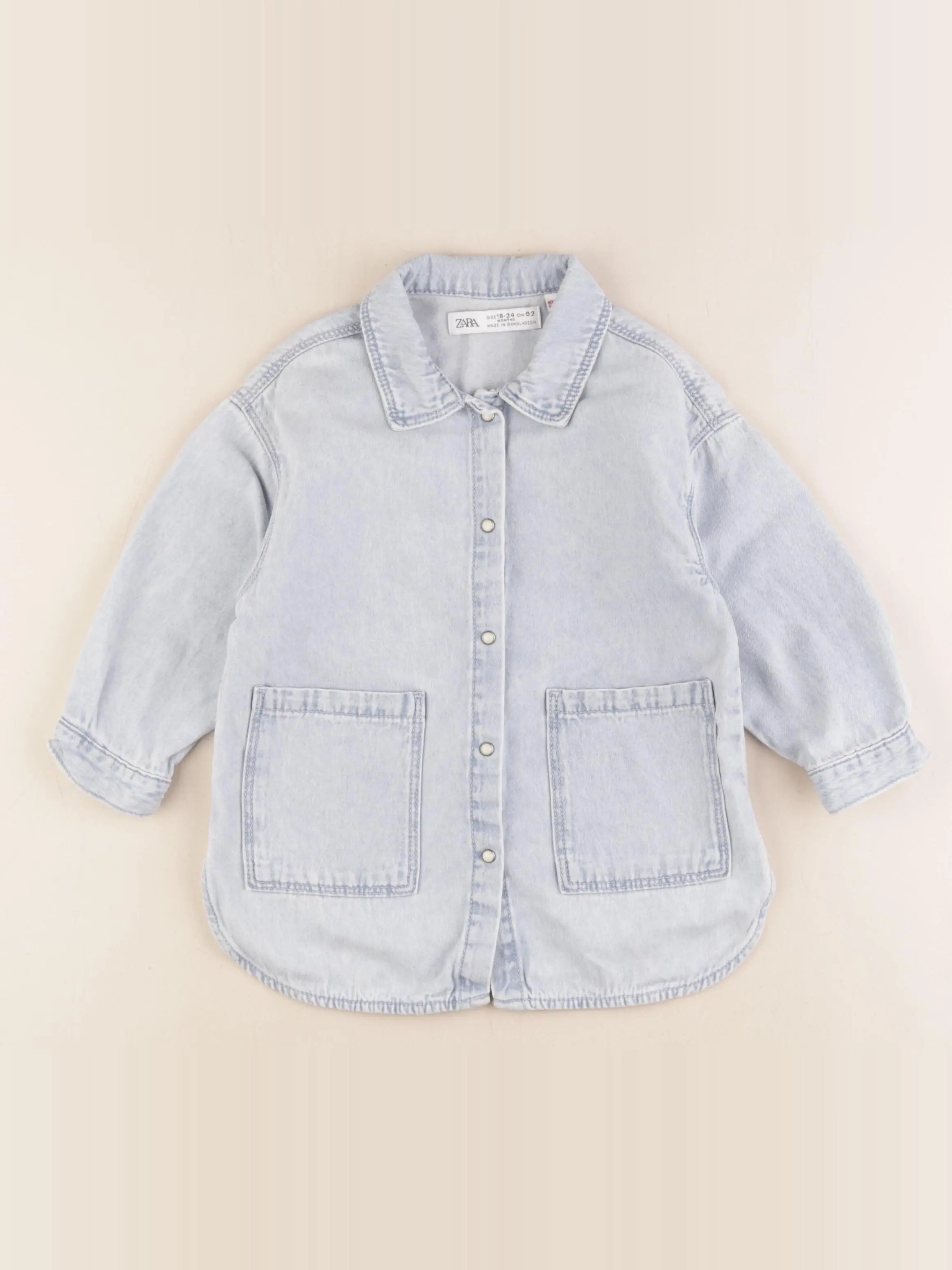 Zara - robe bleu - 18/24 mois