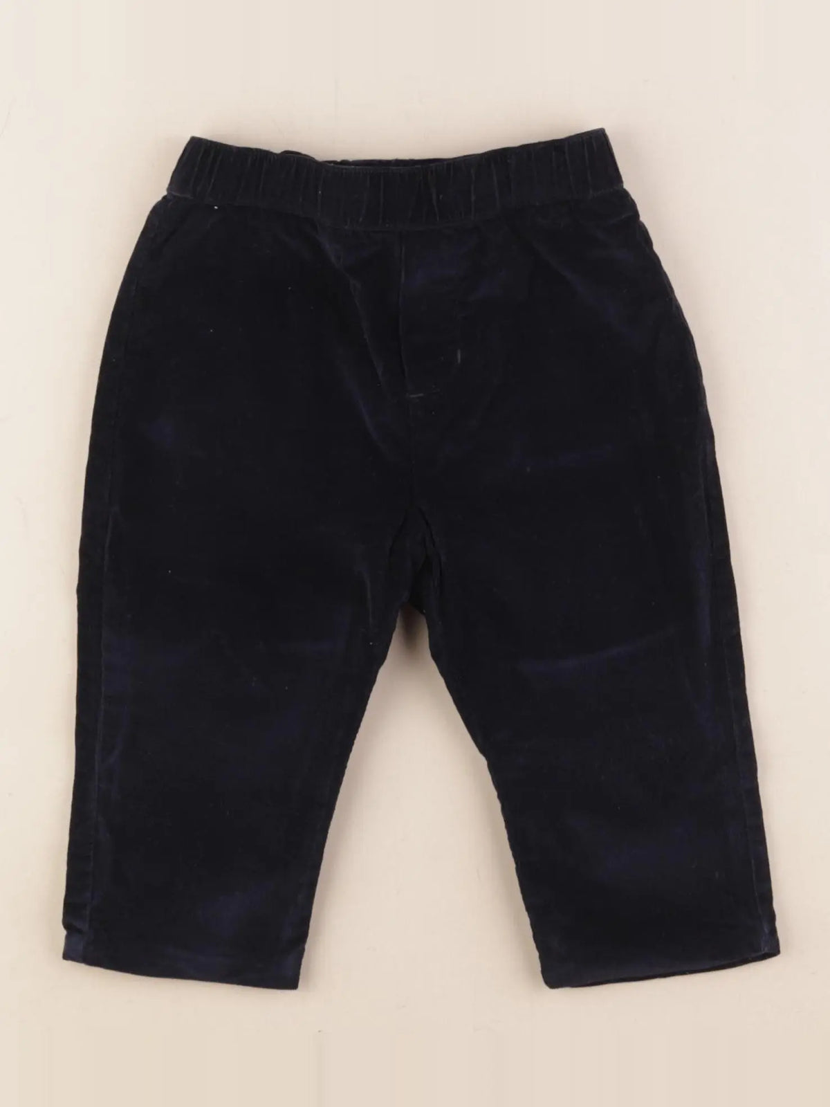 Jacadi - pantalon doublé bleu - 12 mois