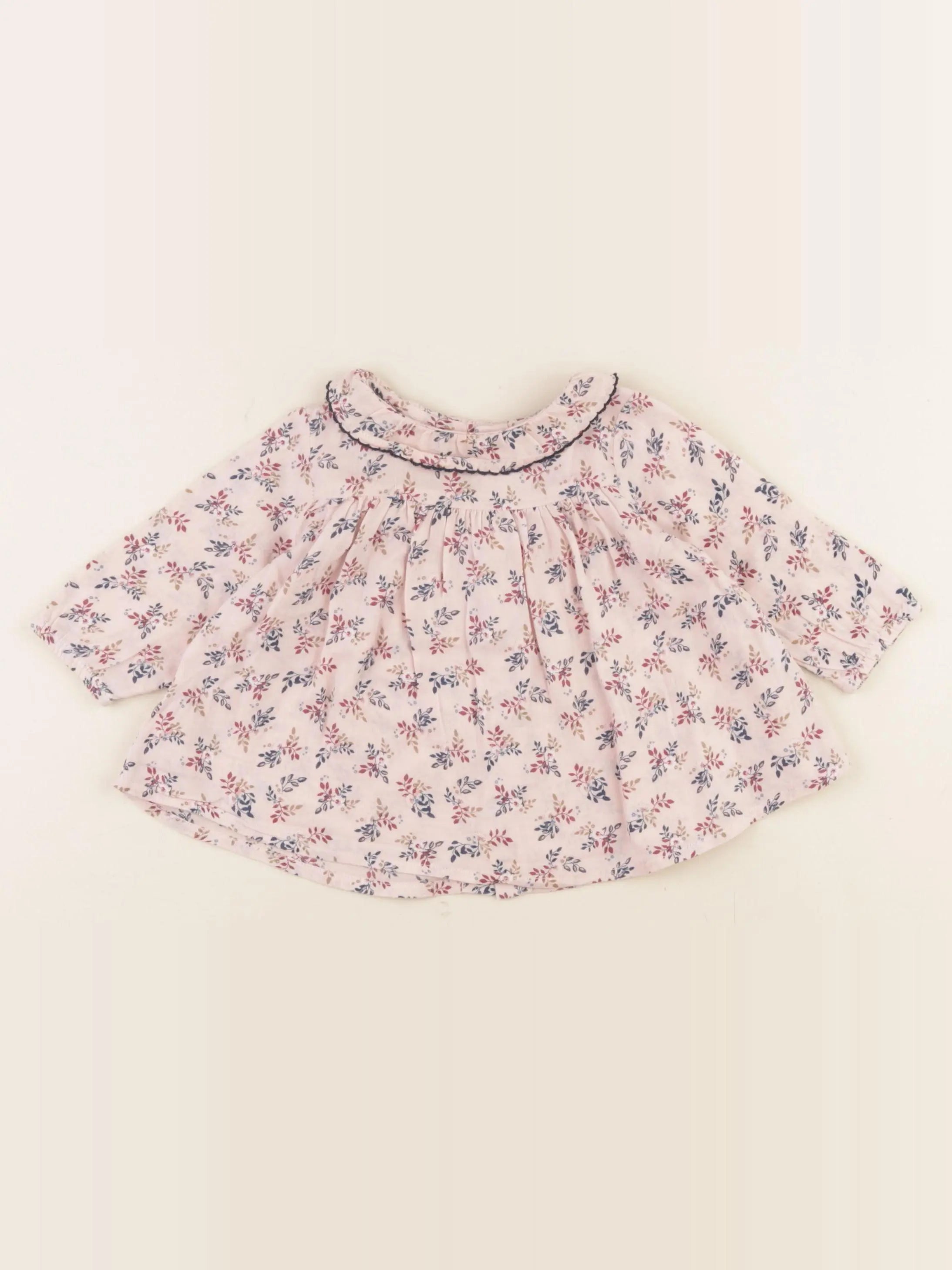 Boutchou - blouse rose - 6 mois