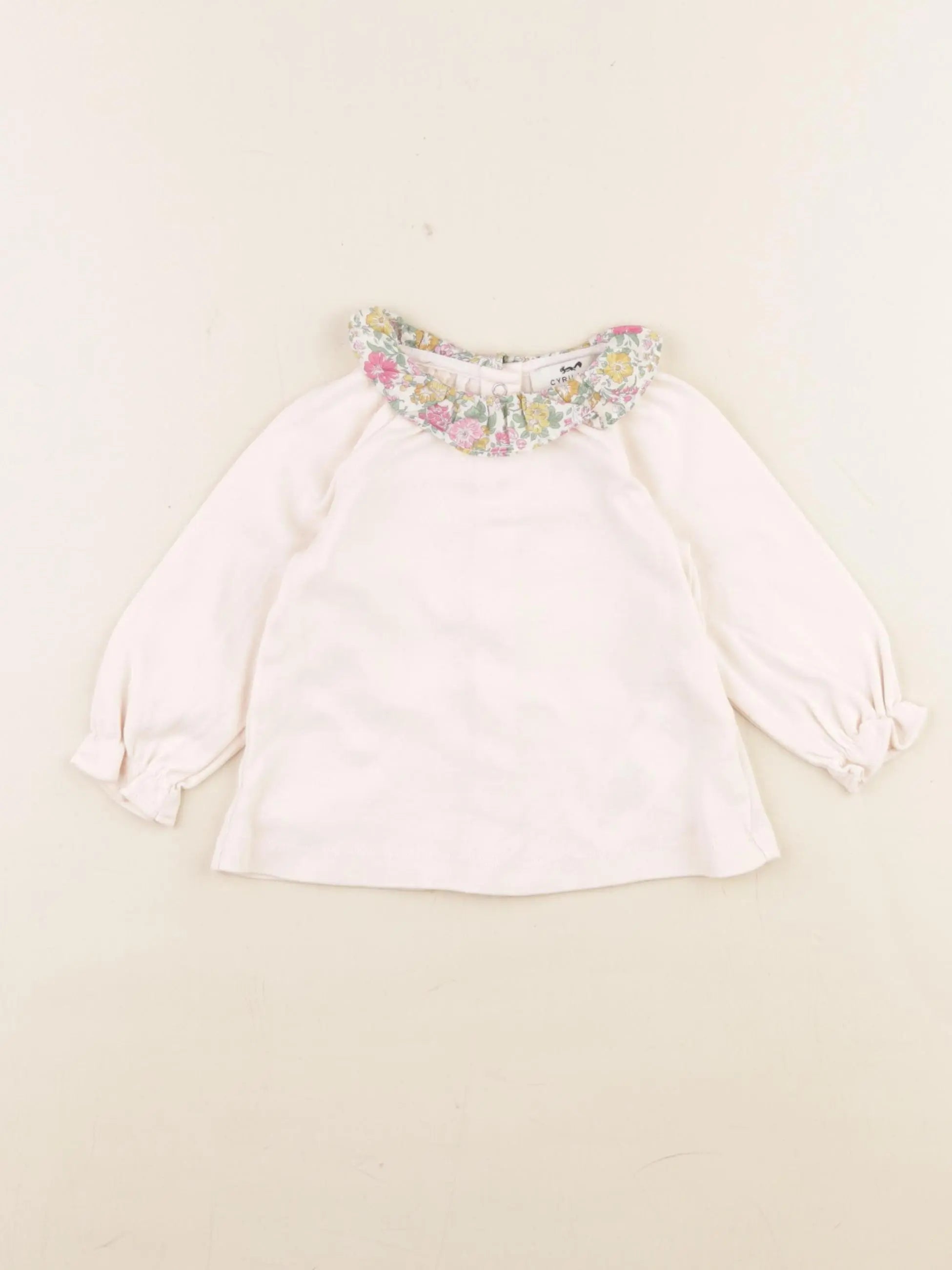 Cyrillus - tee-shirt rose - 9 mois