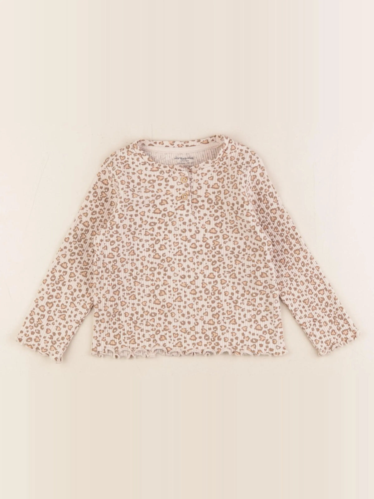 Vertbaudet - tee-shirt marron - 24 mois