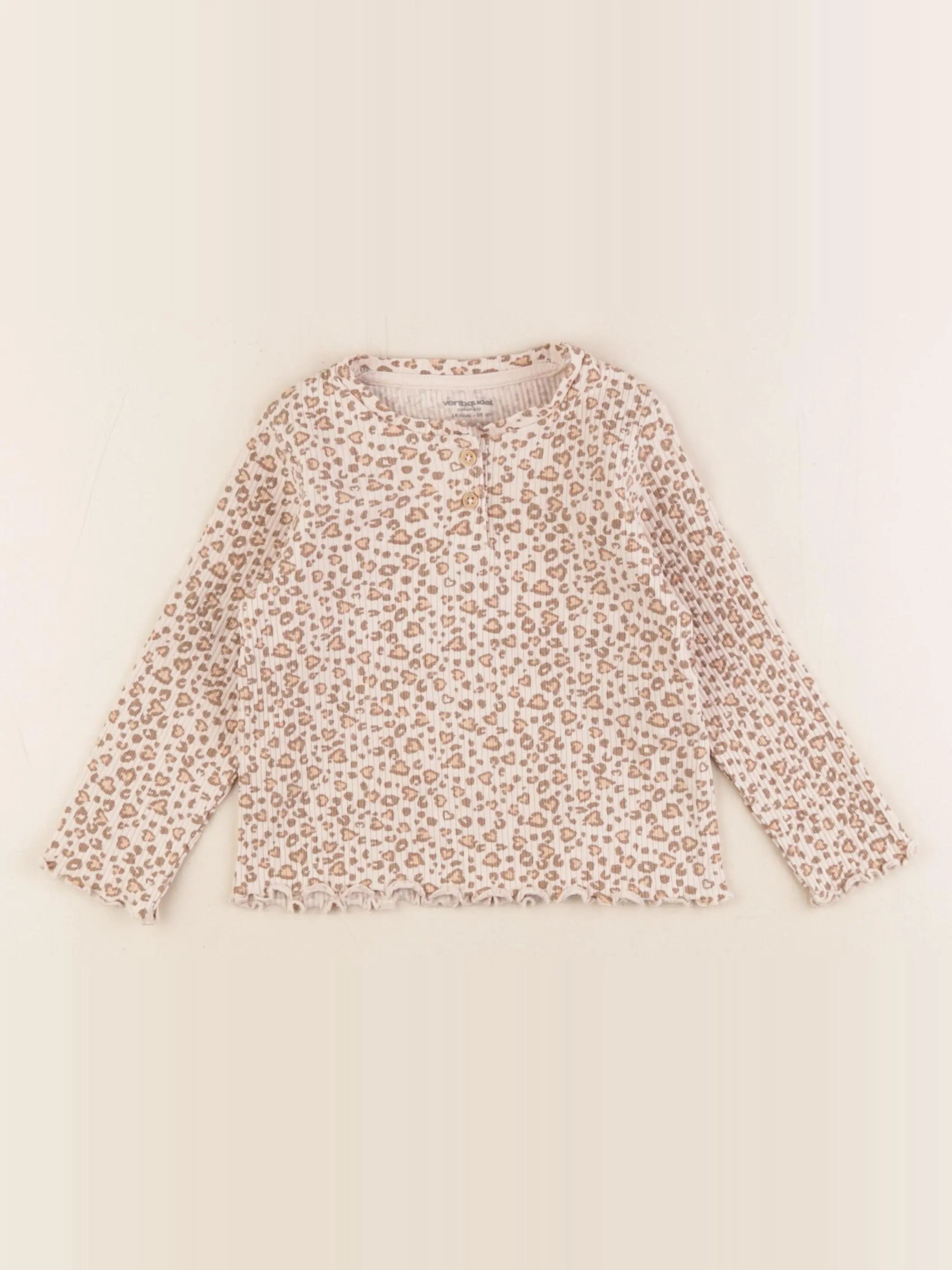 Vertbaudet - tee-shirt marron - 24 mois