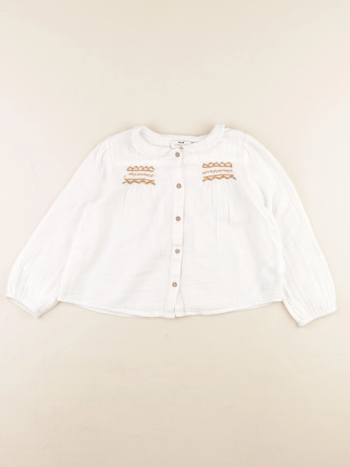 Cyrillus - blouse beige - 6 ans