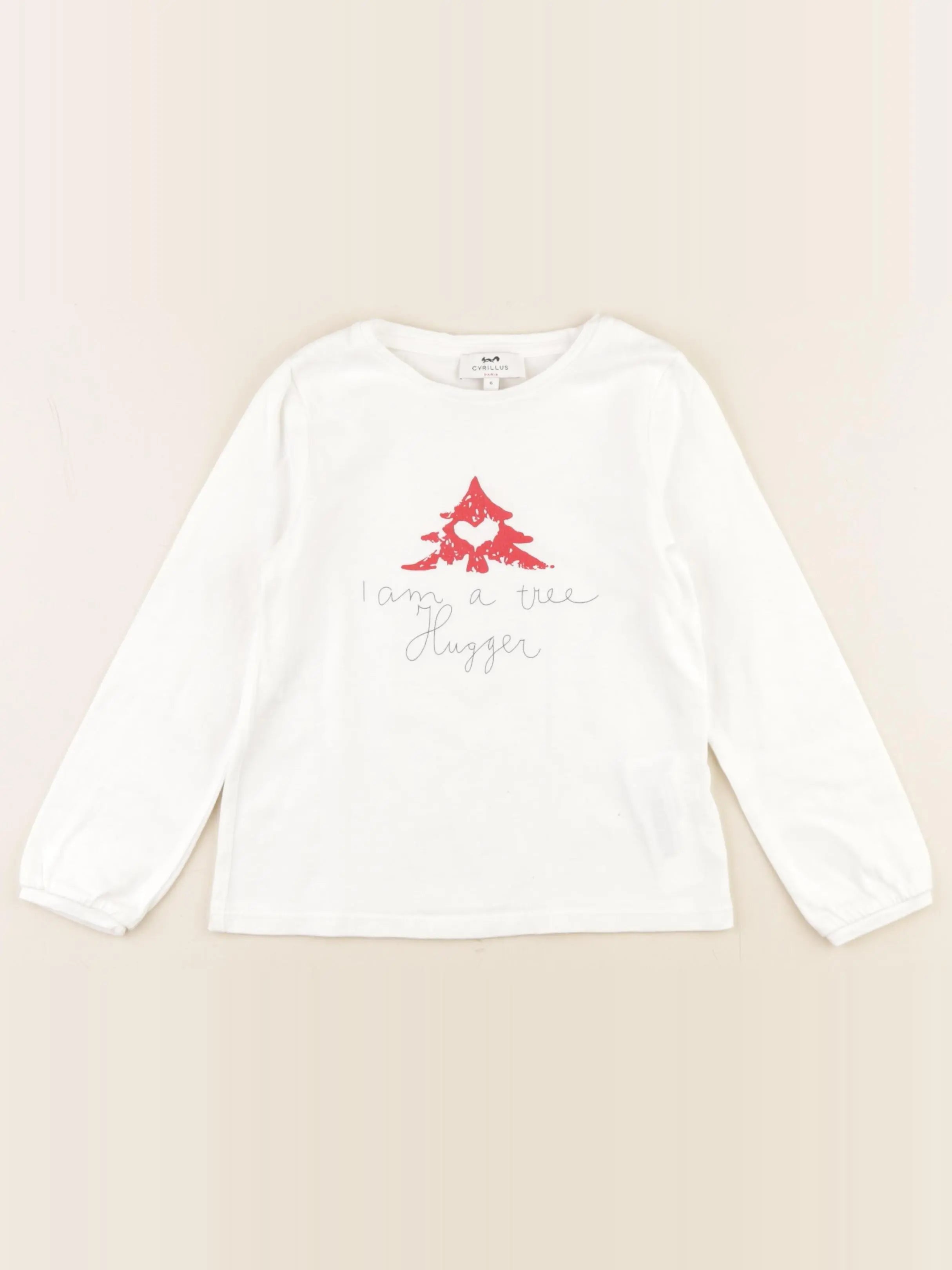 Cyrillus - tee-shirt blanc - 6 ans