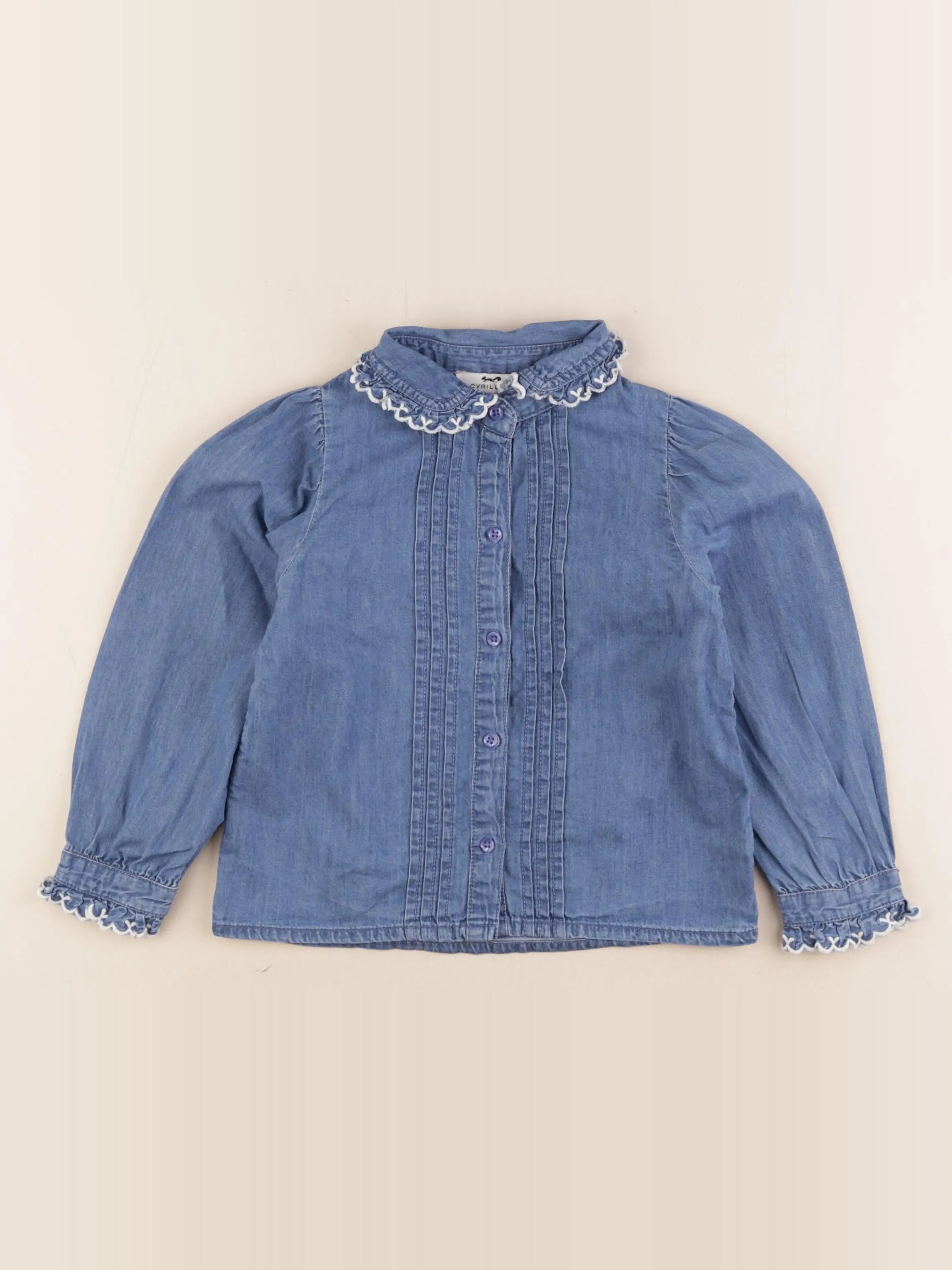 Cyrillus - blouse bleu - 4 ans