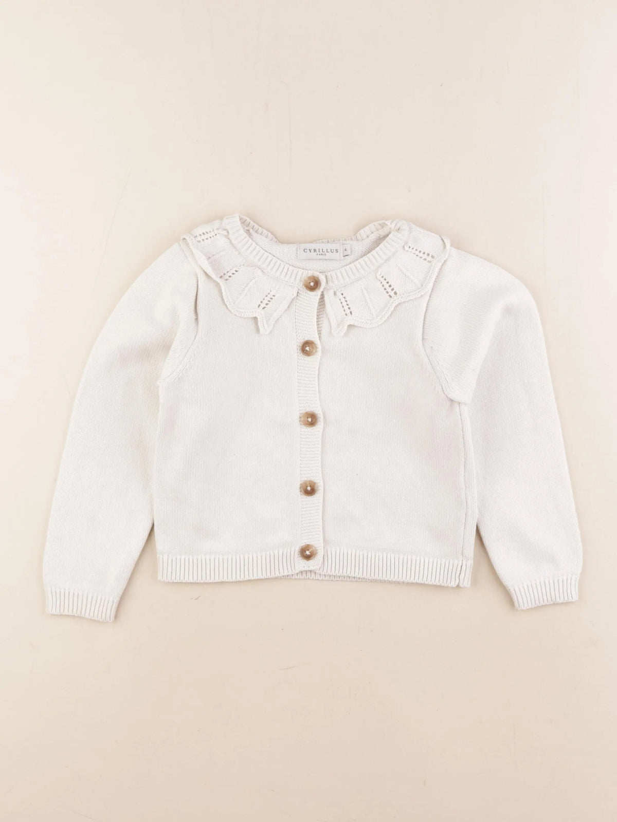 Cyrillus - gilet beige - 4 ans