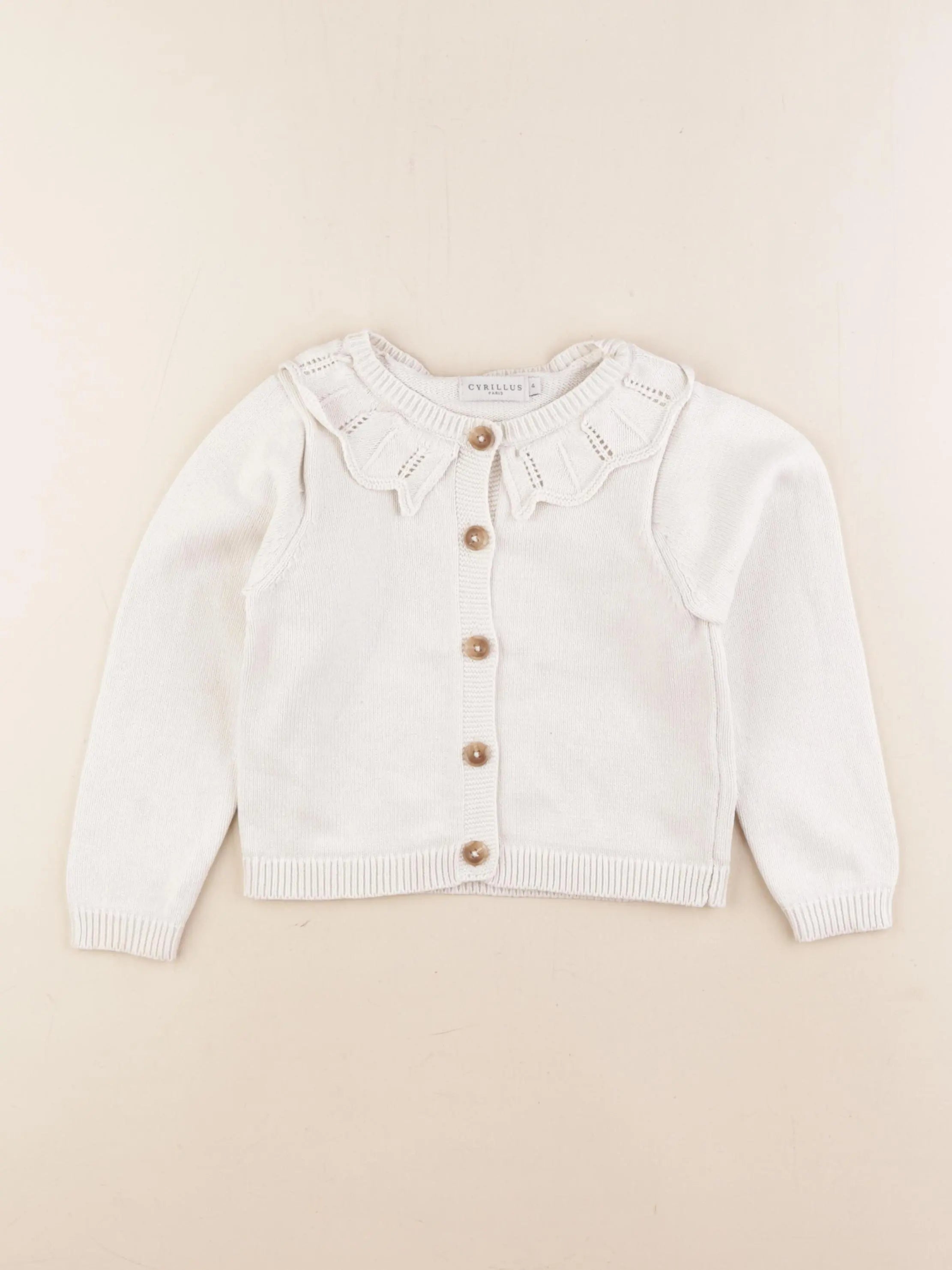 Cyrillus - gilet beige - 4 ans