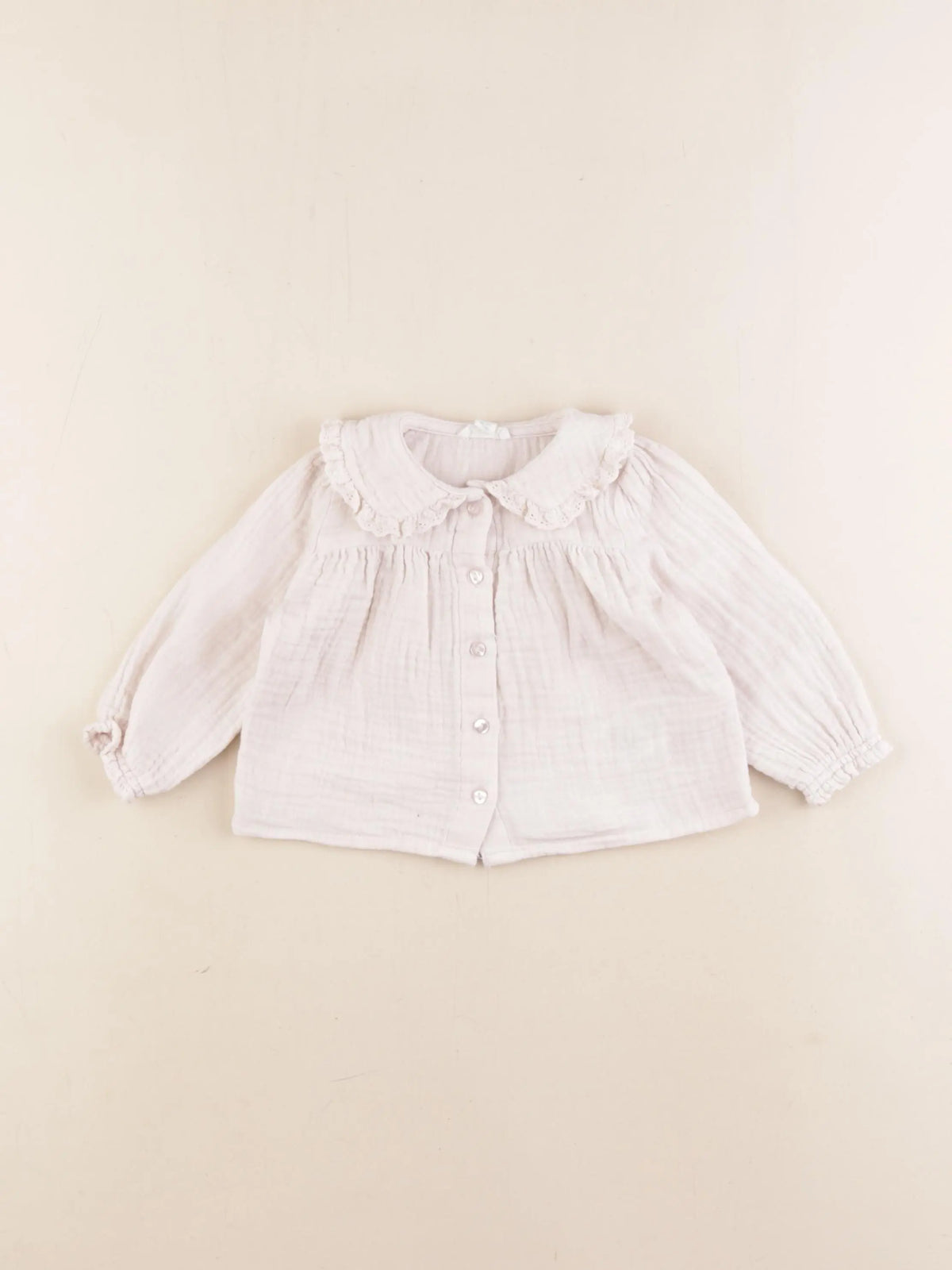 Vertbaudet - blouse blanc - 6 mois