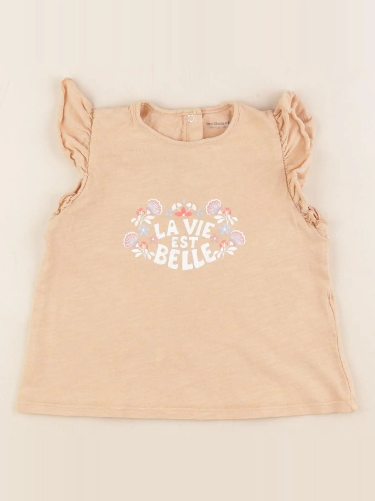 Vertbaudet - tee-shirt orange - 36 mois