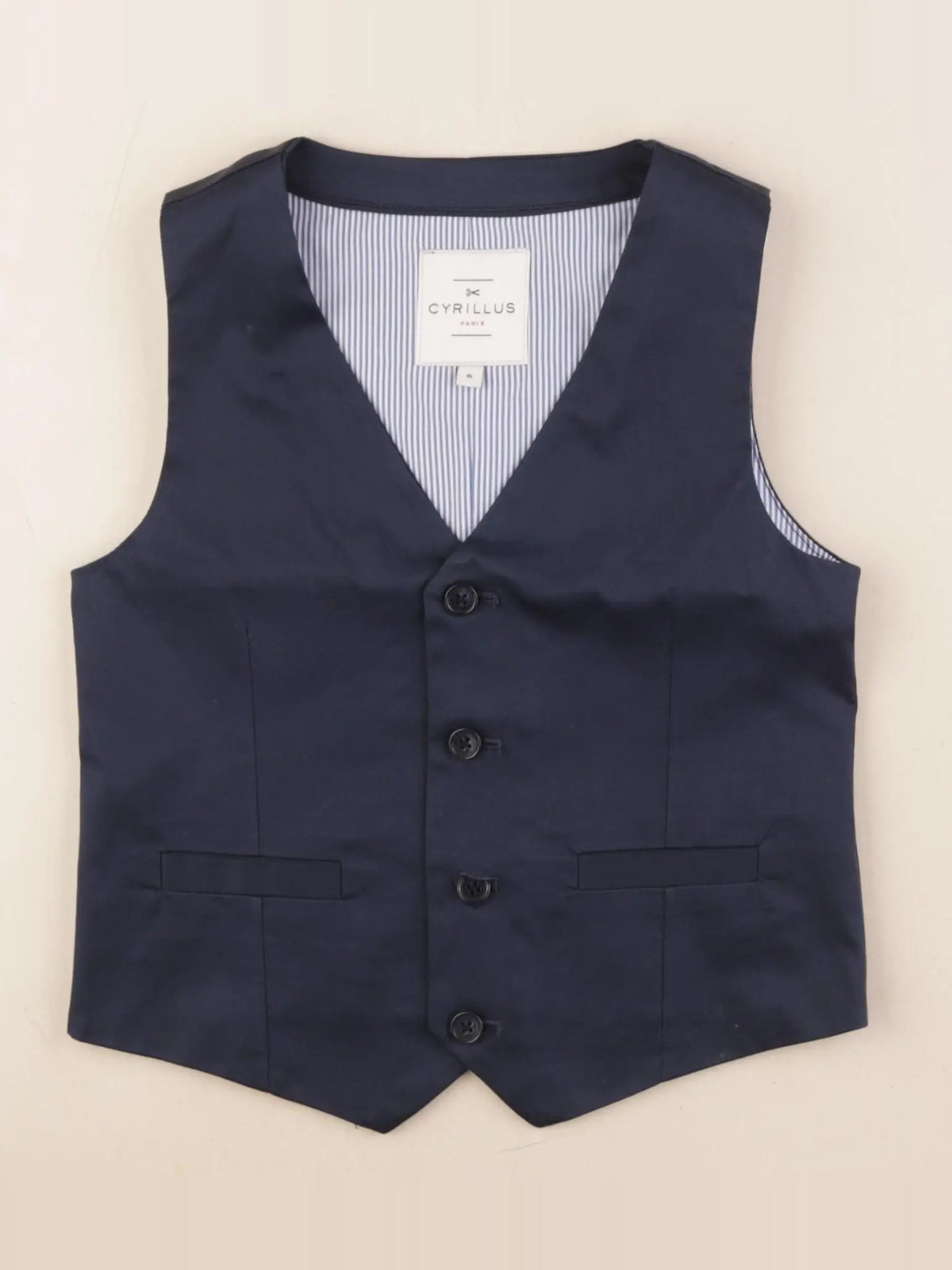 Cyrillus - gilet bleu - 6 ans
