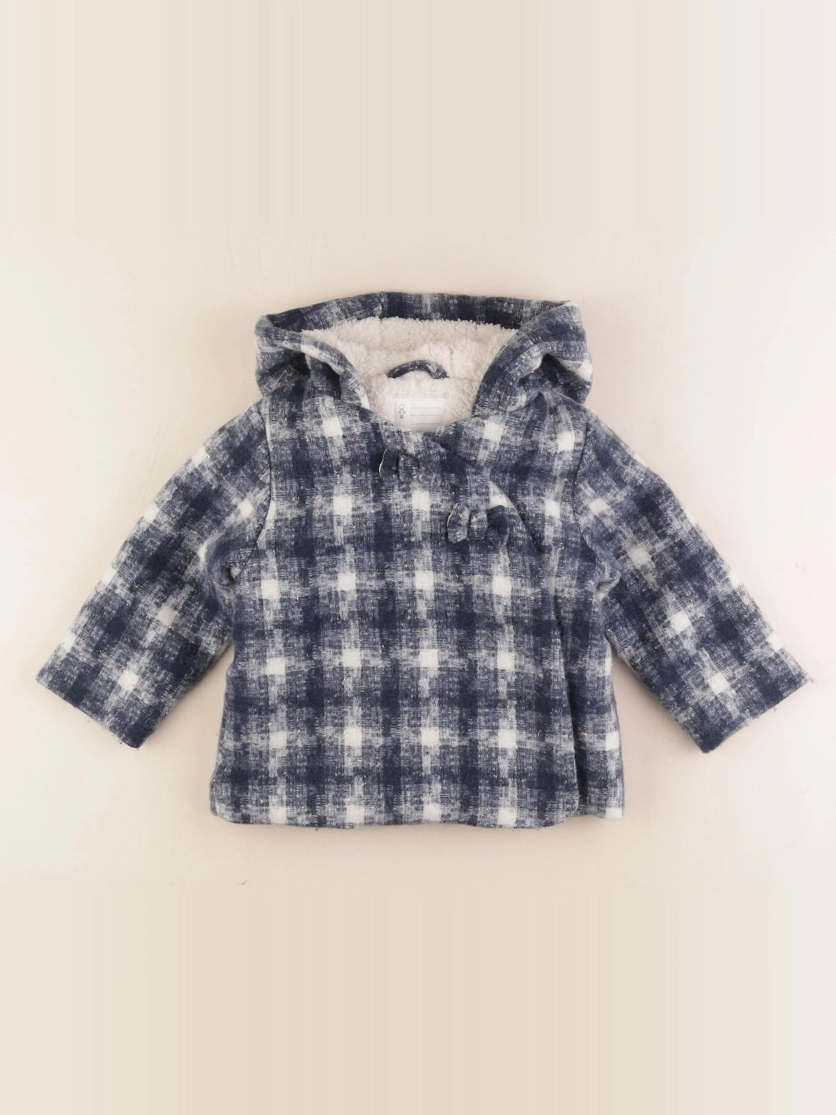 Vertbaudet - manteau bleu - 24 mois