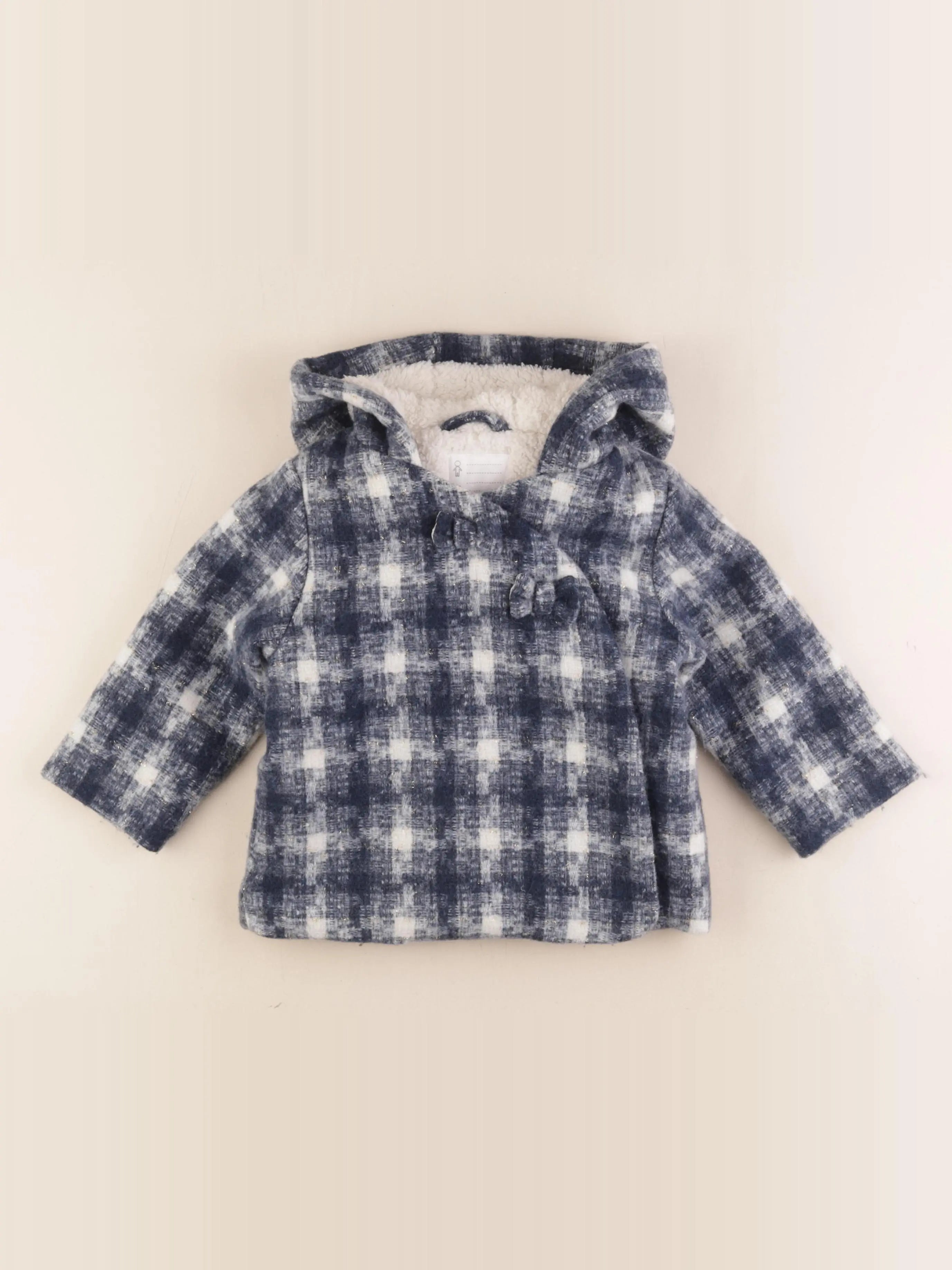 Vertbaudet - manteau bleu - 24 mois