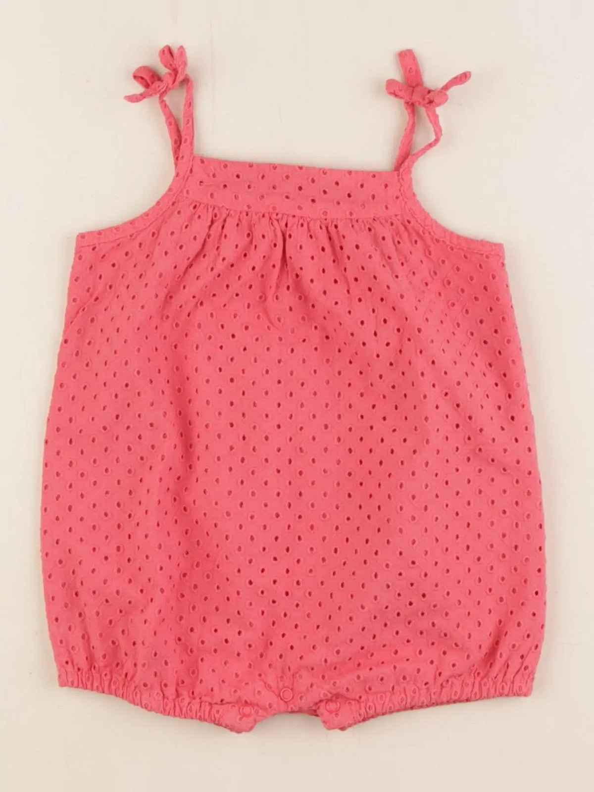 Vertbaudet - combinaison rose - 9 mois