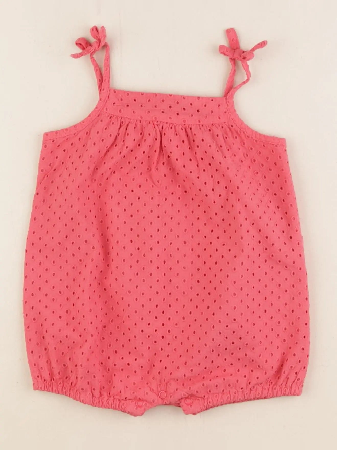 Vertbaudet - combinaison rose - 9 mois