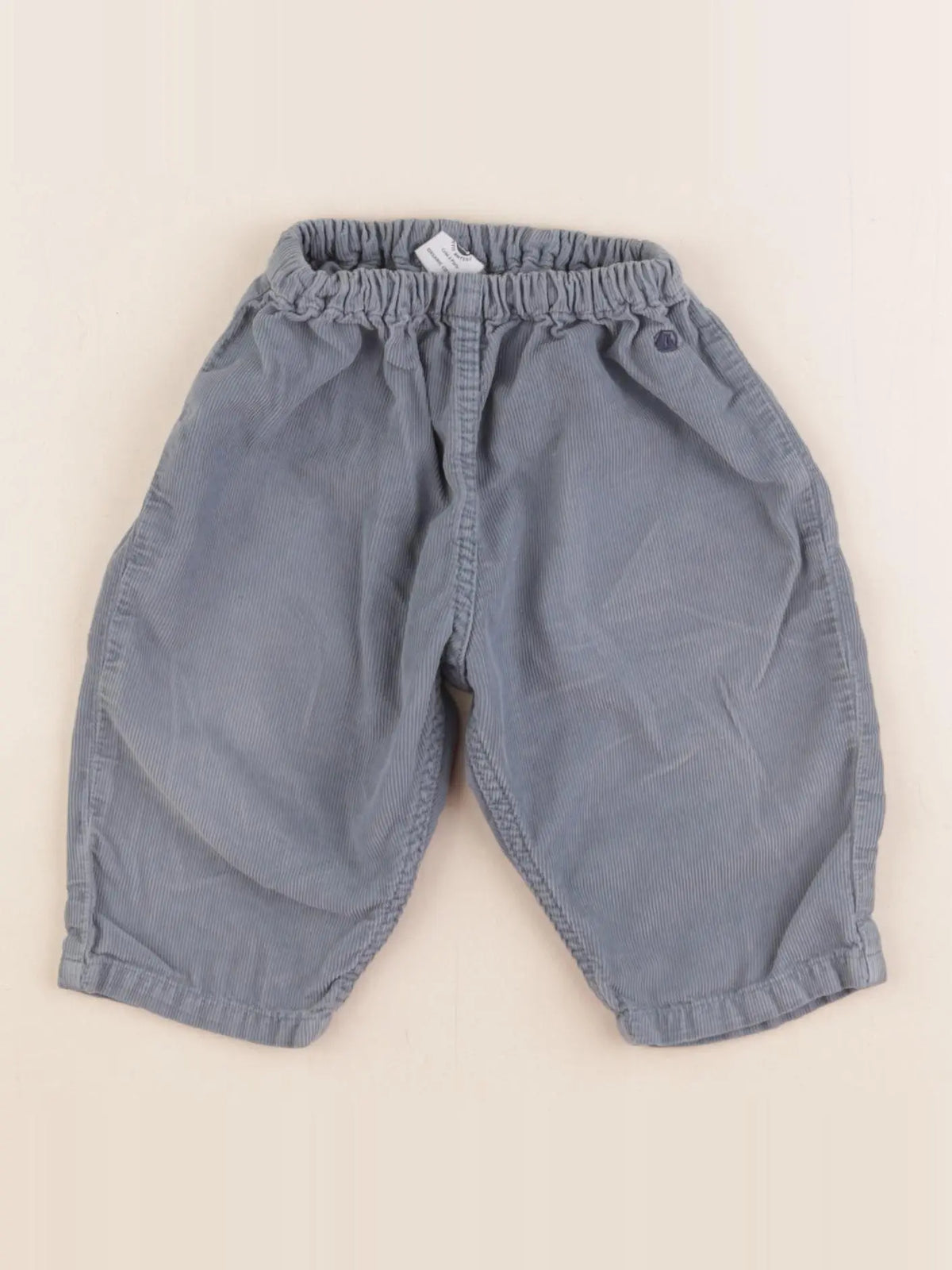 Petit Bateau - pantalon bleu - 6 mois
