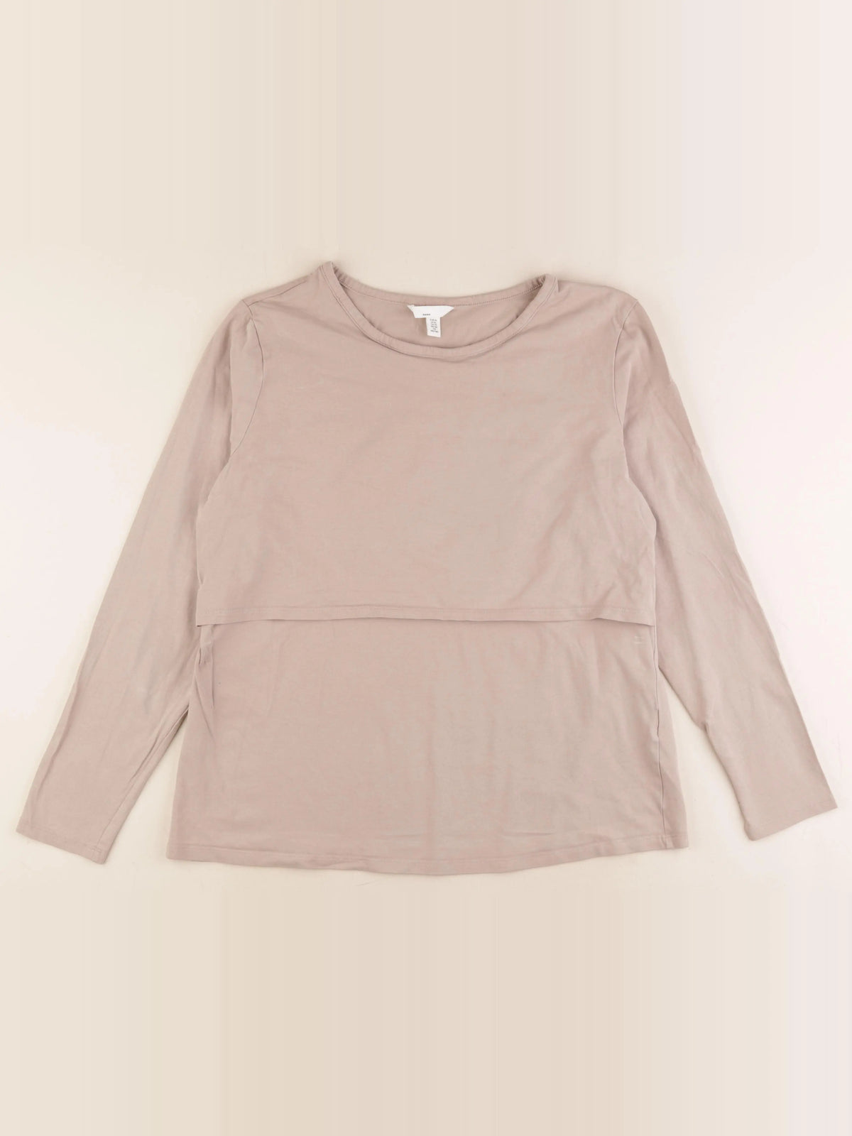 H&M - tee-shirt grossesse, allaitement marron - xl