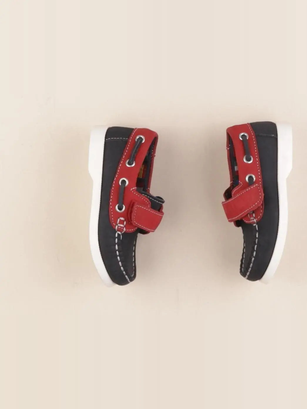 Vertbaudet - mocassins bleu, rouge - pointure 20