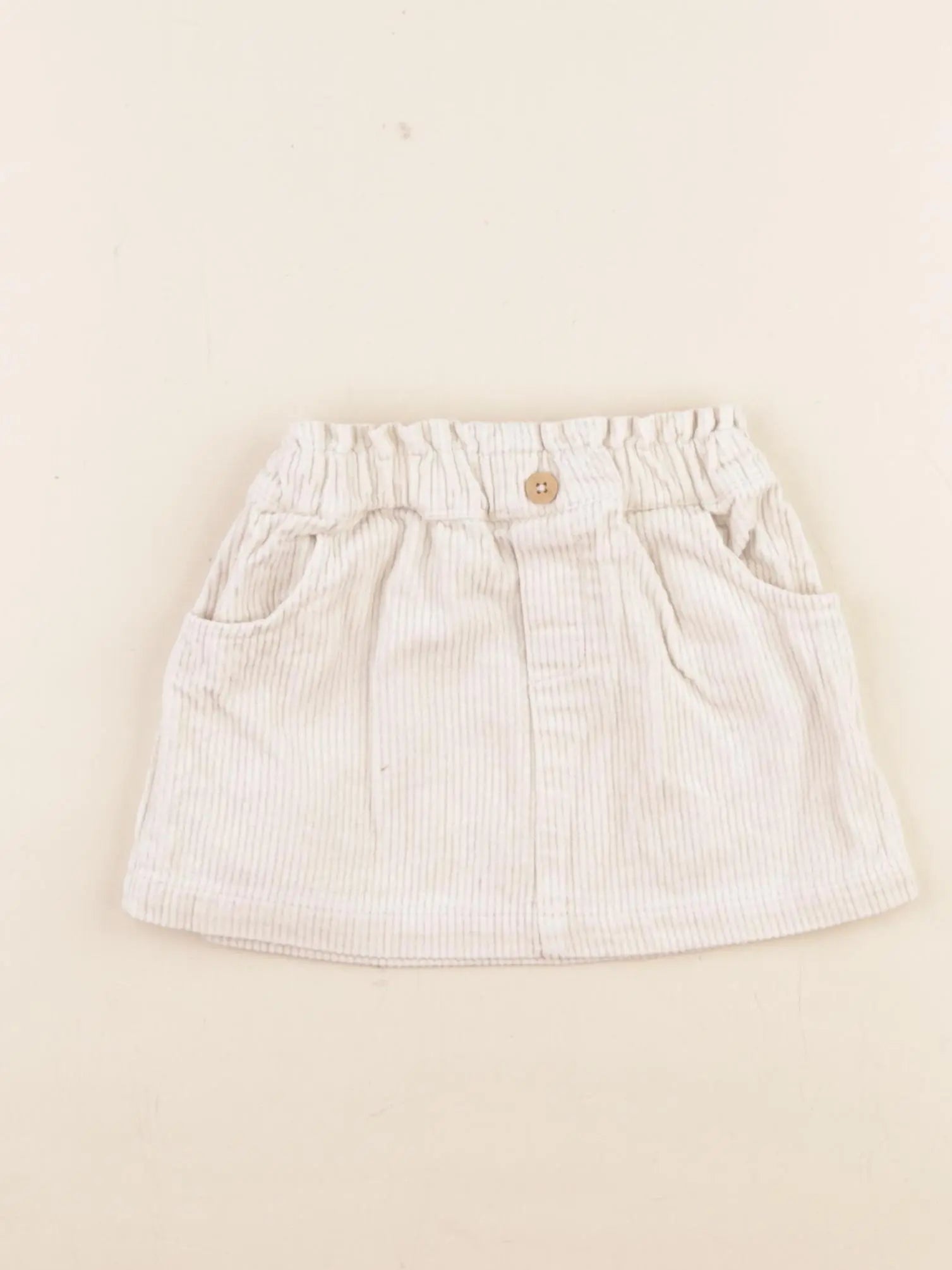 Vertbaudet - jupe beige - 12 mois