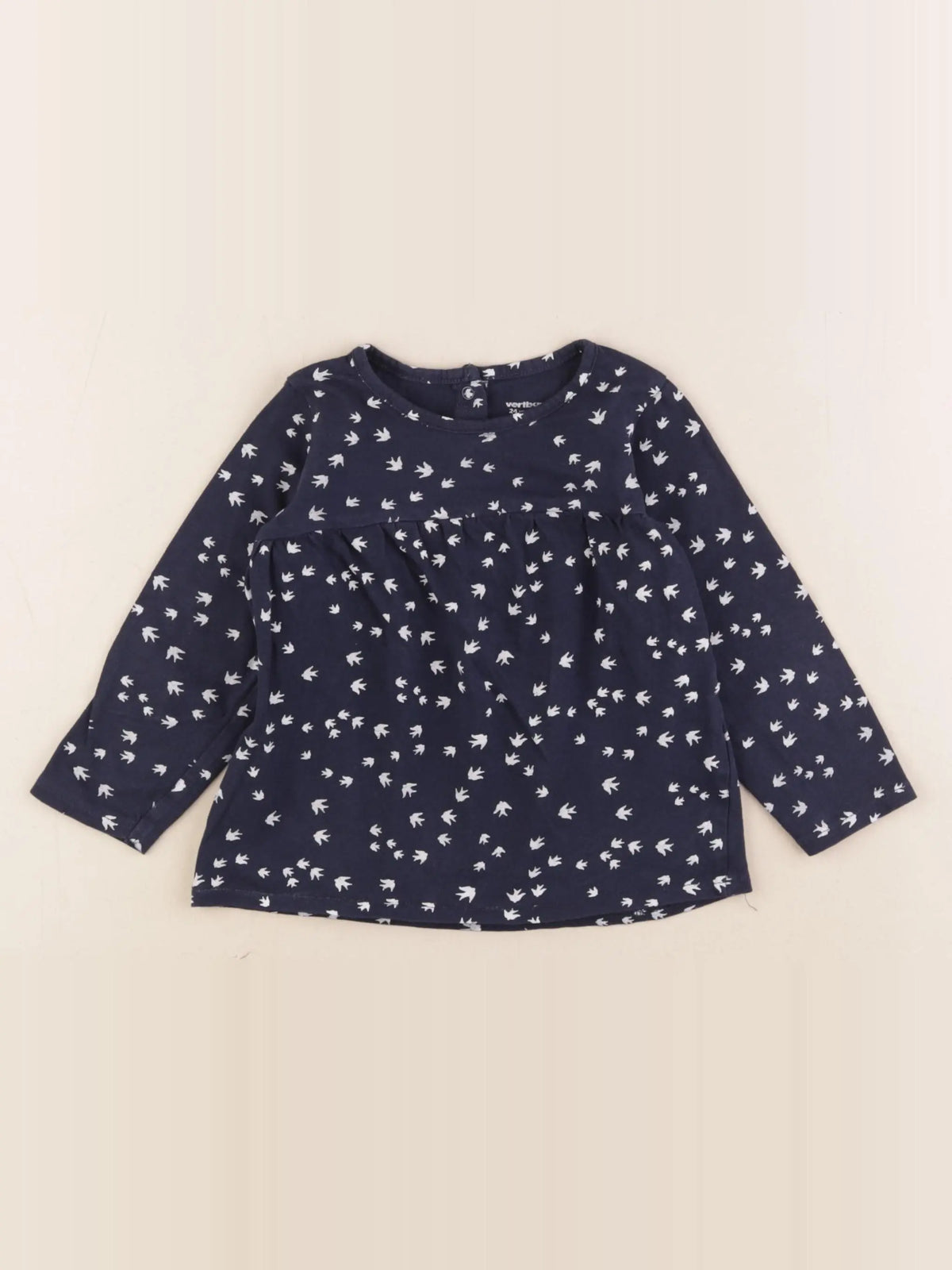 Vertbaudet - tee-shirt bleu - 24 mois