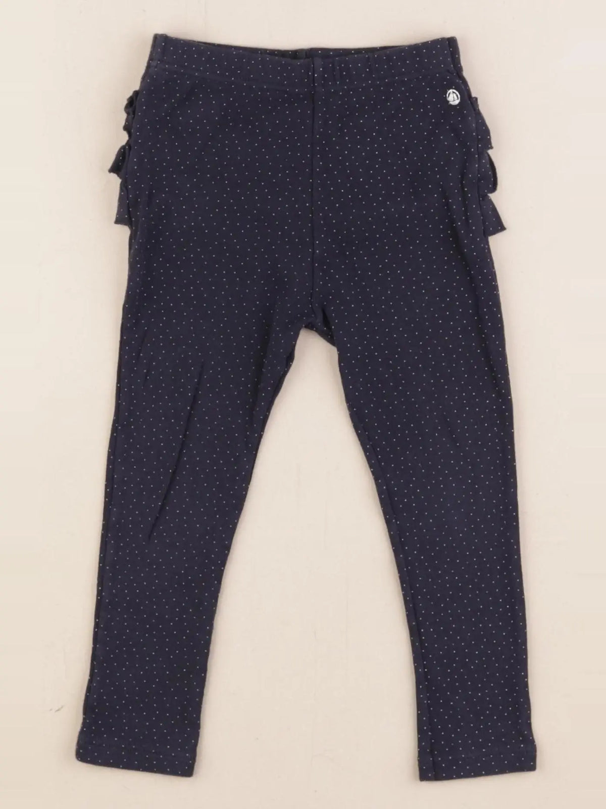 Petit Bateau - legging volants au dos bleu - 24 mois