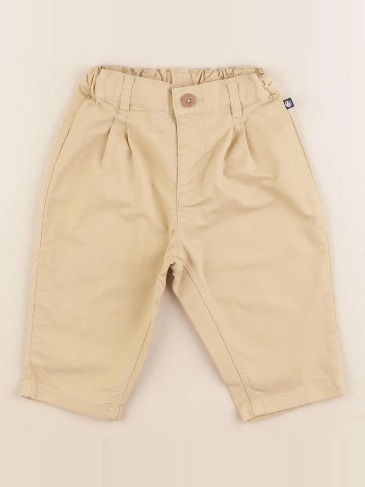 Petit Bateau - pantalon jaune - 12 mois
