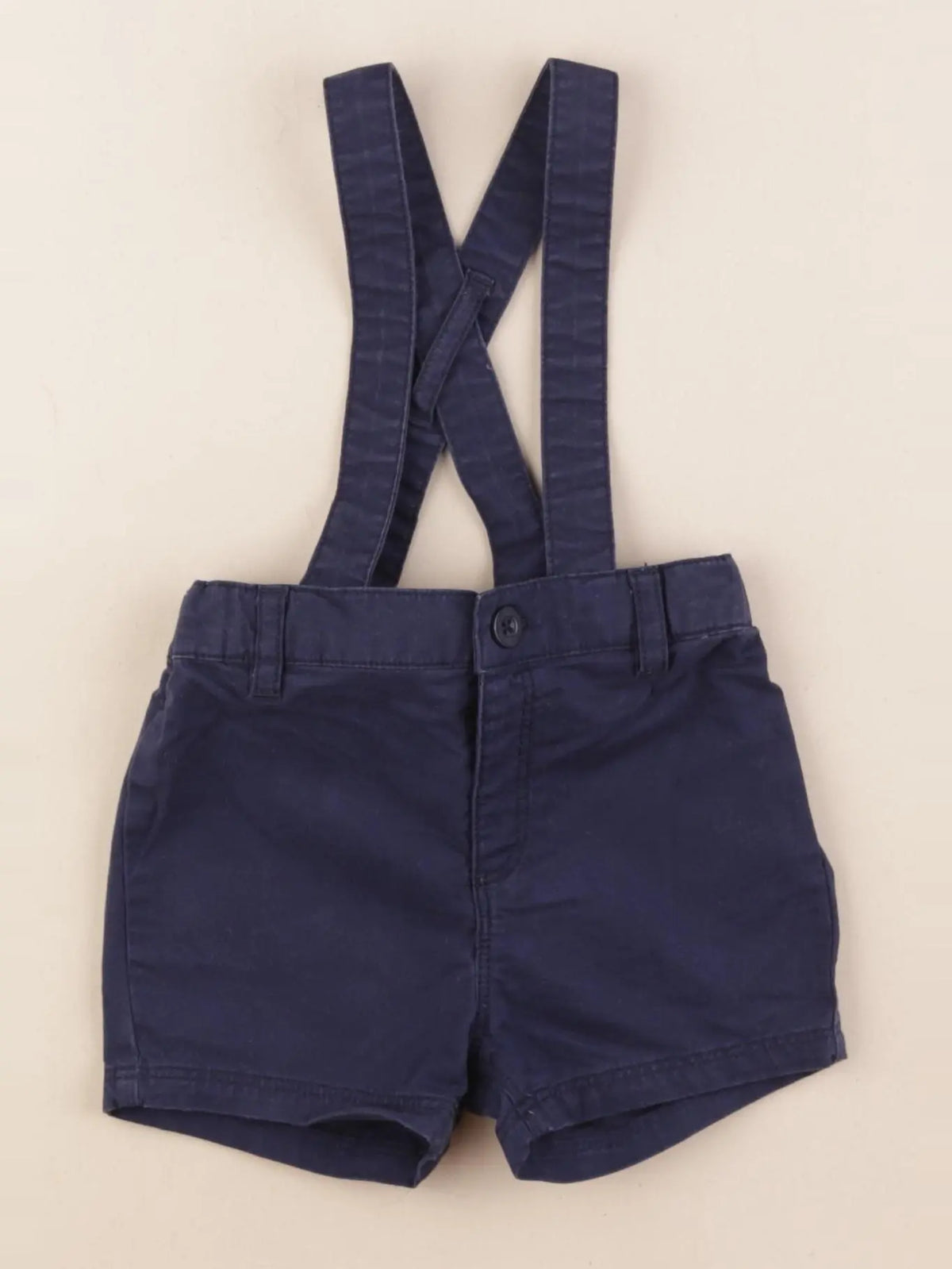 Petit Bateau - short bleu - 12 mois
