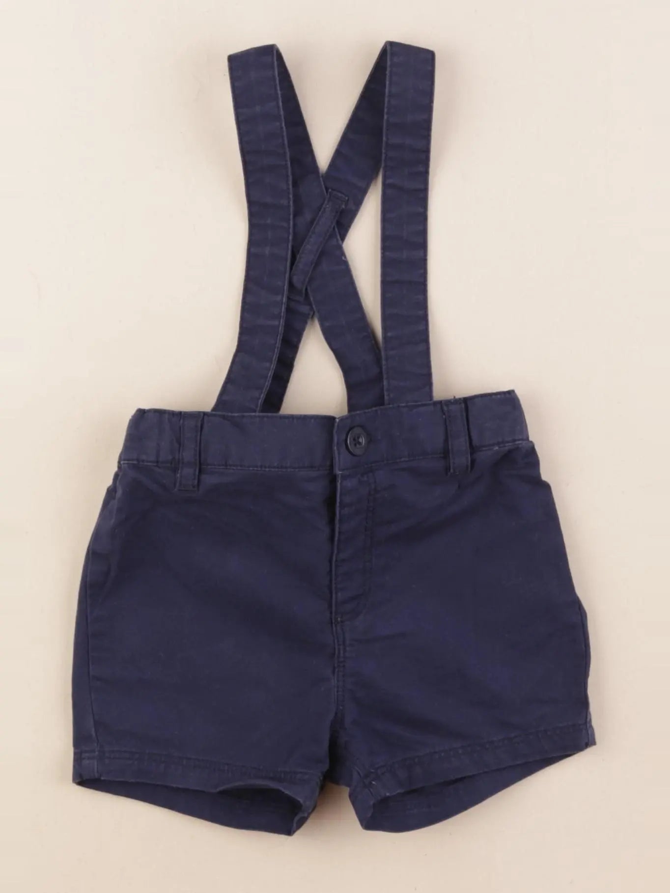 Petit Bateau - short bleu - 12 mois