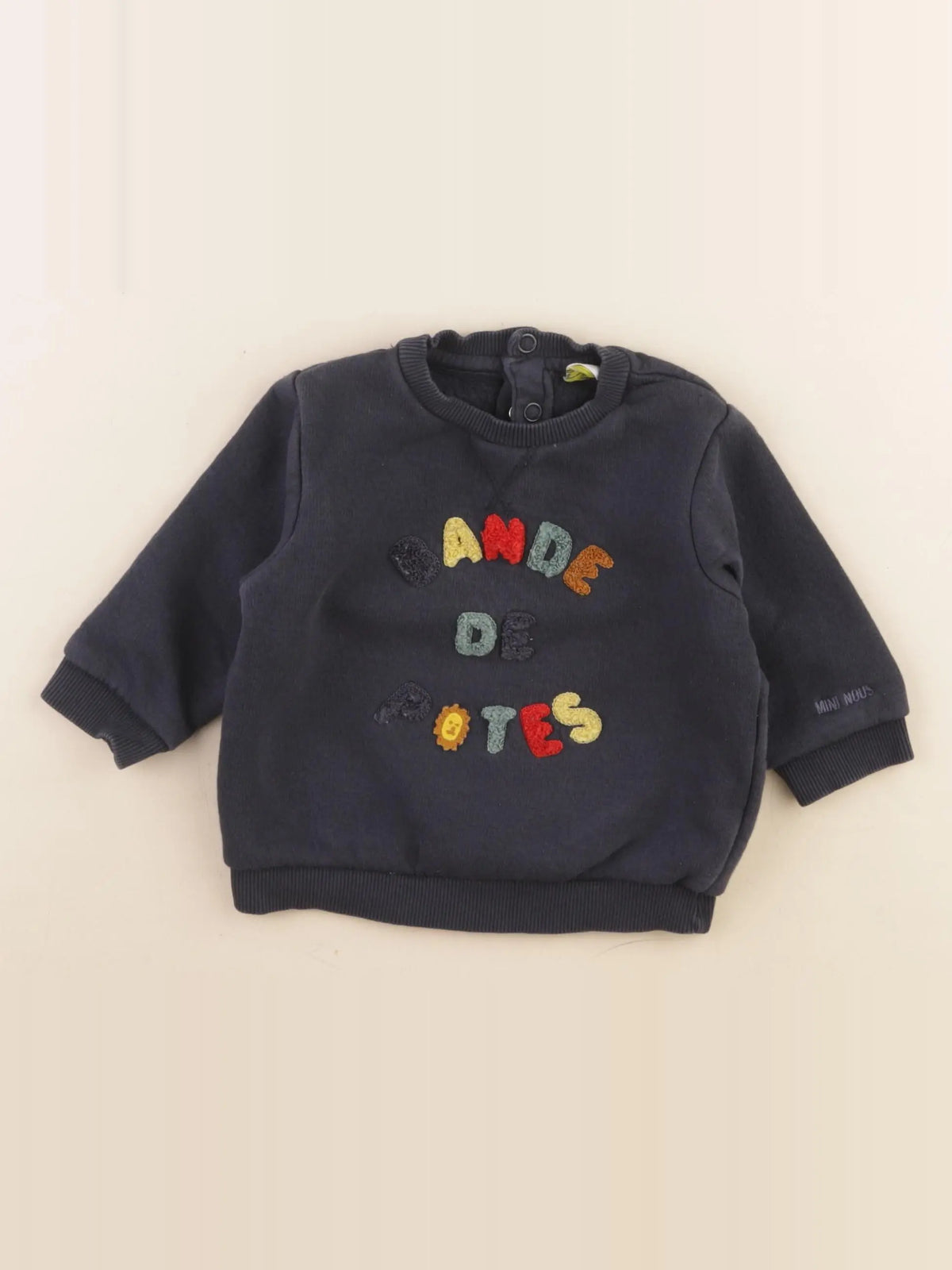 Tape à l'oeil - sweat bleu - 6 mois