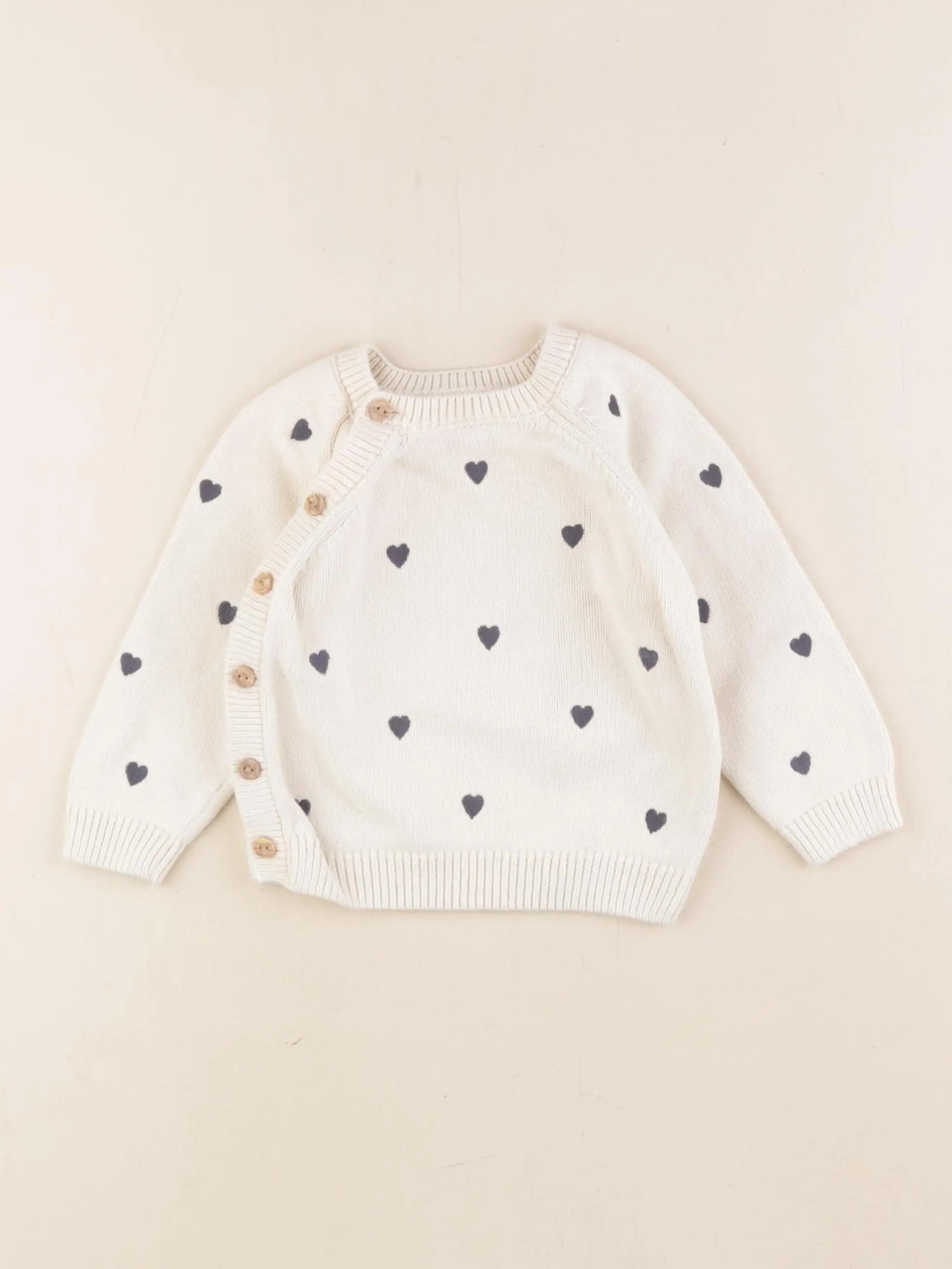 Vertbaudet - pull blanc - 18 mois
